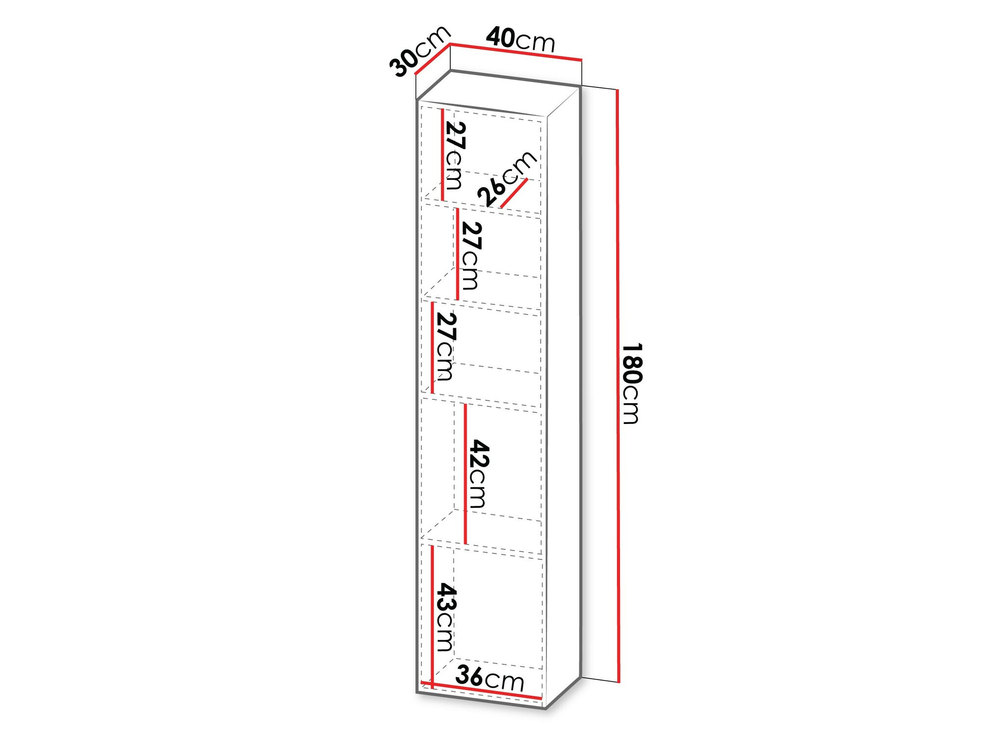 Ράφι τοίχου Species (Μαύρο)