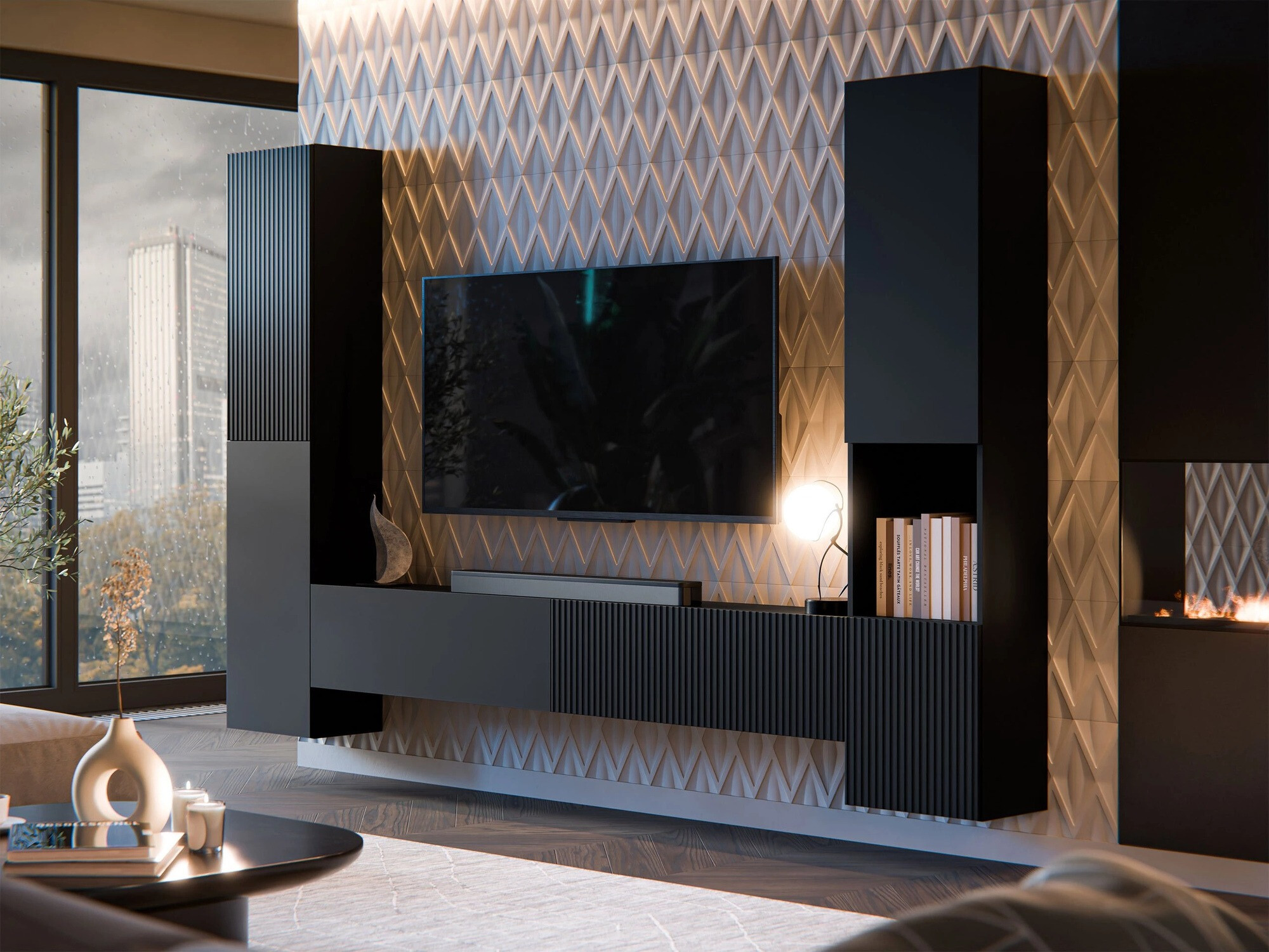 Ράφι τοίχου Species (Μαύρο)