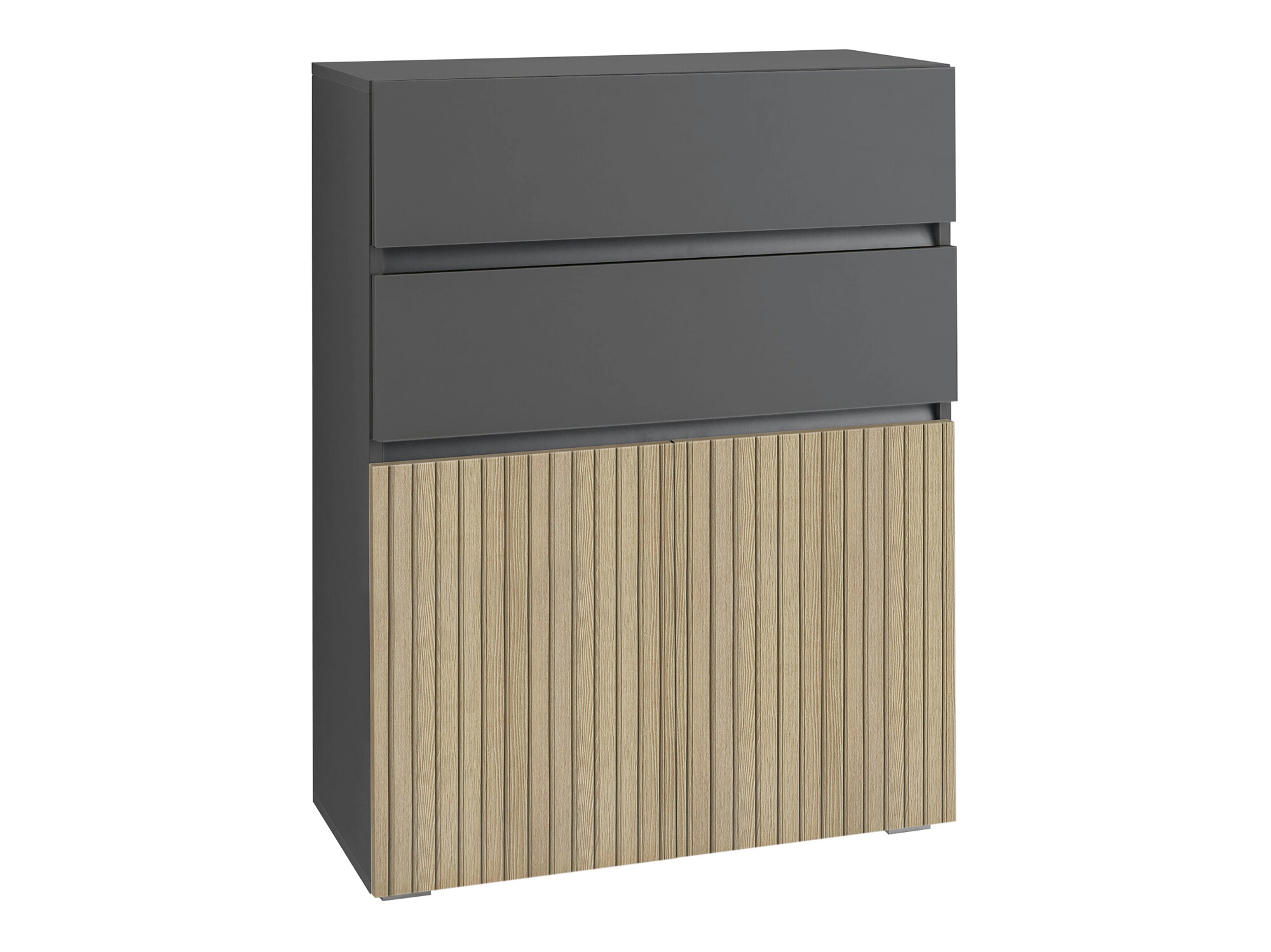 Standing bathroom cabinet Soncamu 101 (Anthracite + Light oak)