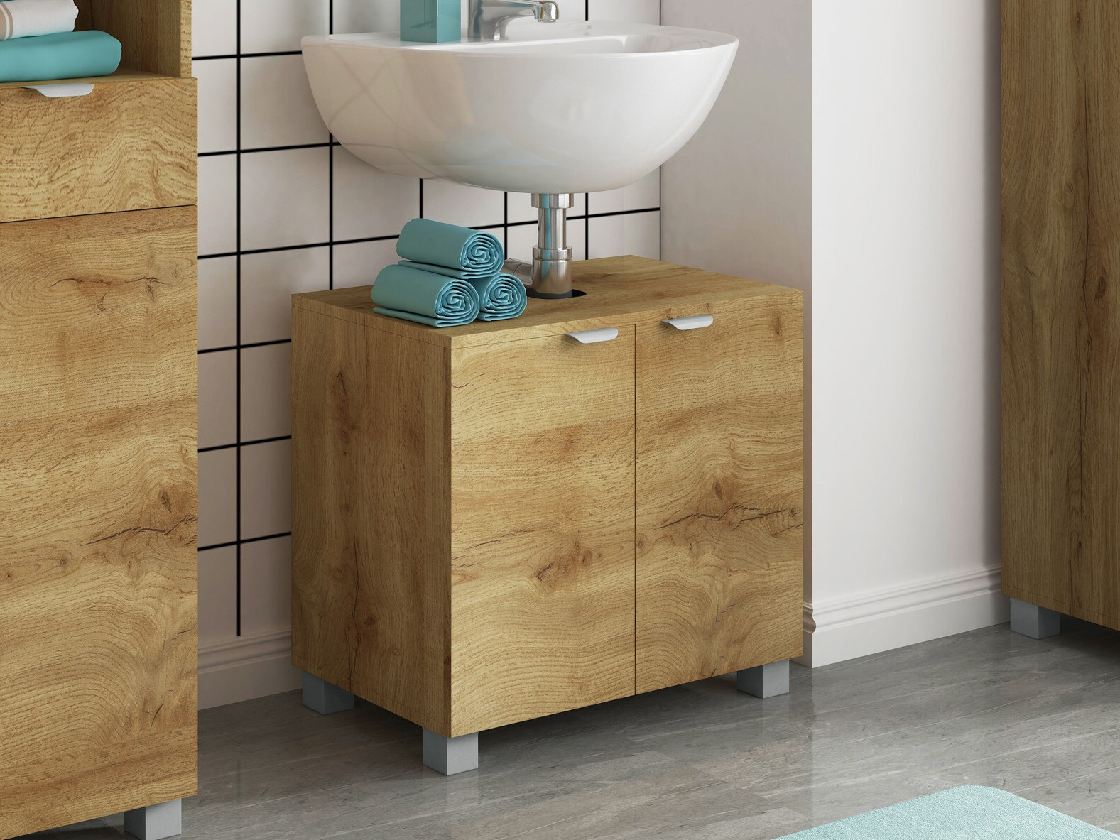 Όρθιο ντουλάπι νιπτήρα μπάνιου Denton 1469