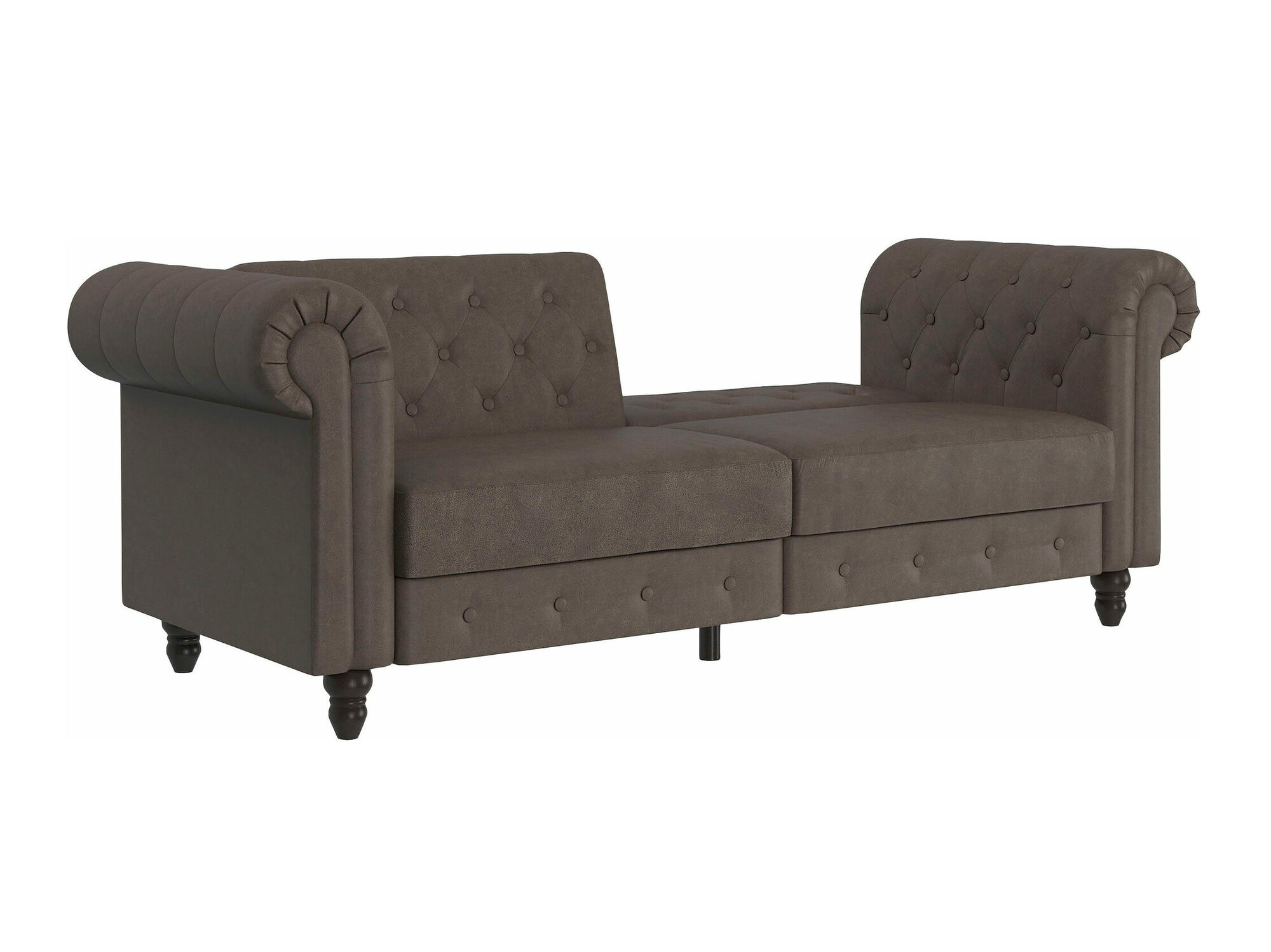 English-style sofa Tulsa 217 (Dark brown)