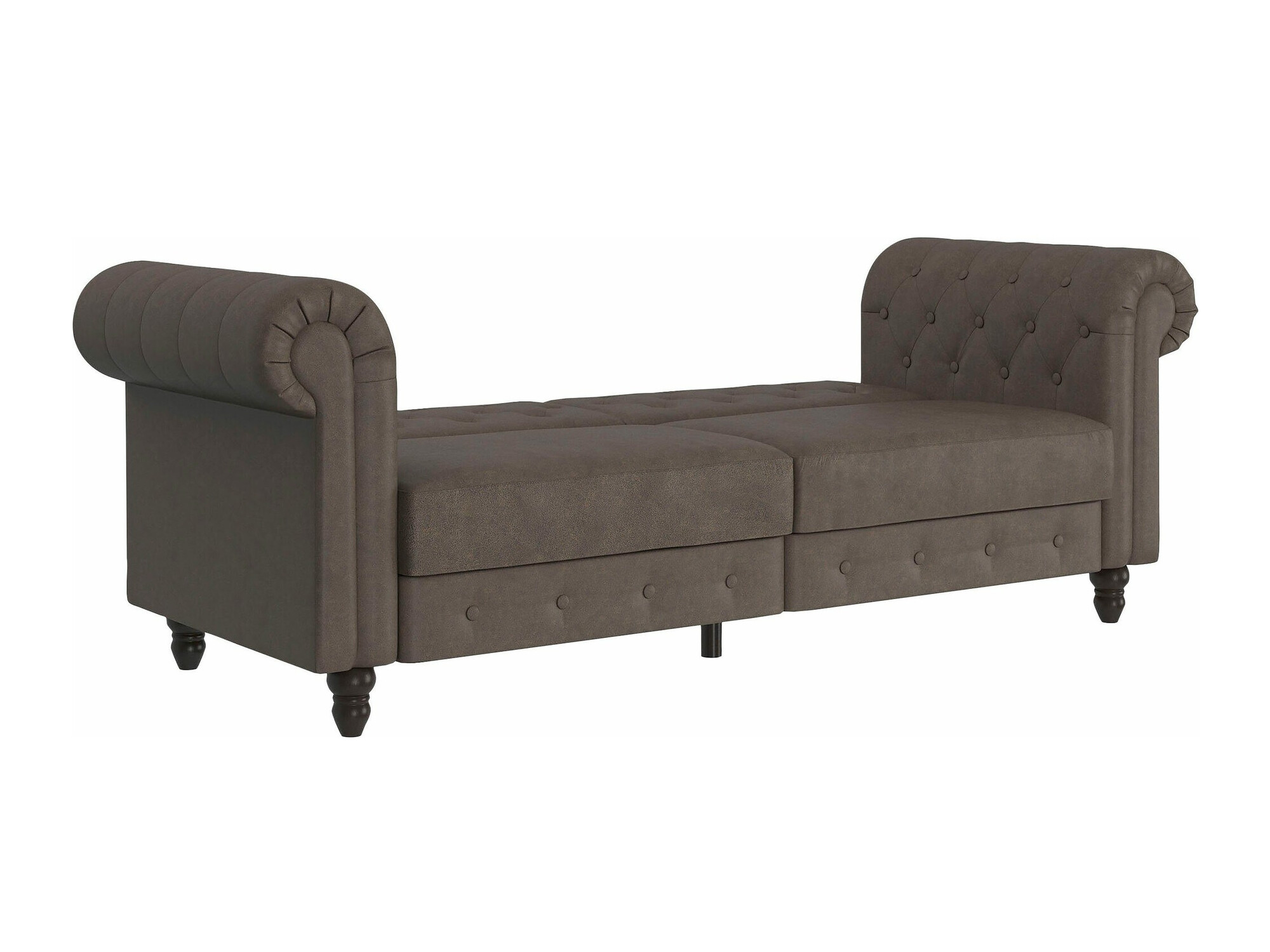 English-style sofa Tulsa 217 (Dark brown)