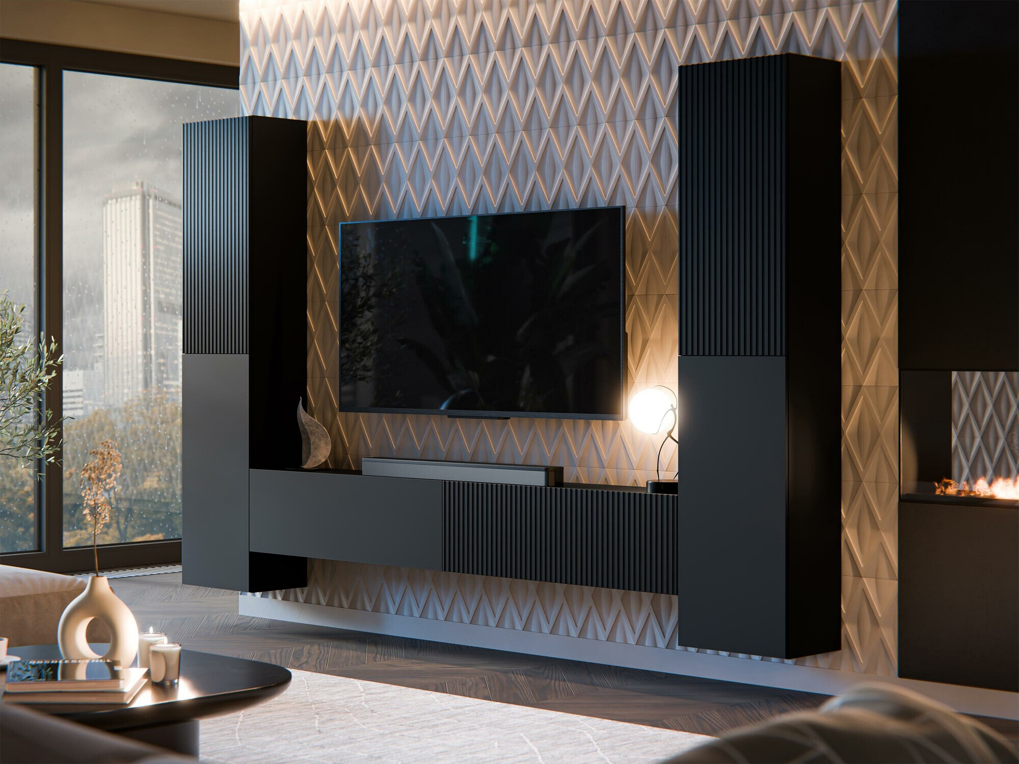 Σετ επίπλων σαλονιού Species II (Μαύρο)