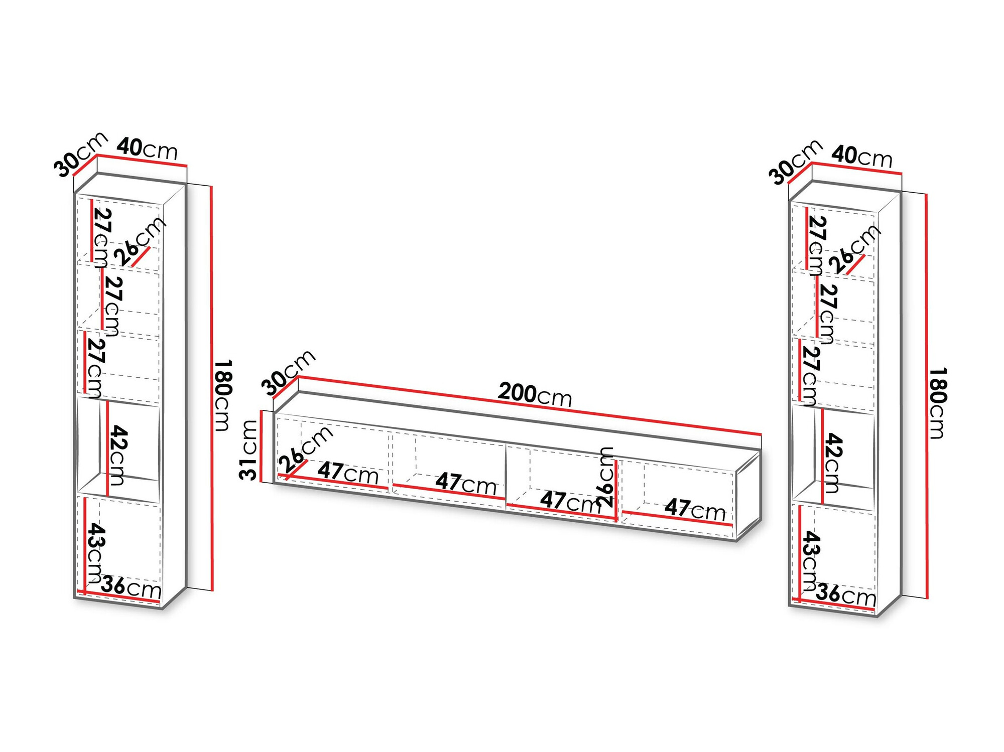 Σετ επίπλων σαλονιού Species III (Μαύρο)
