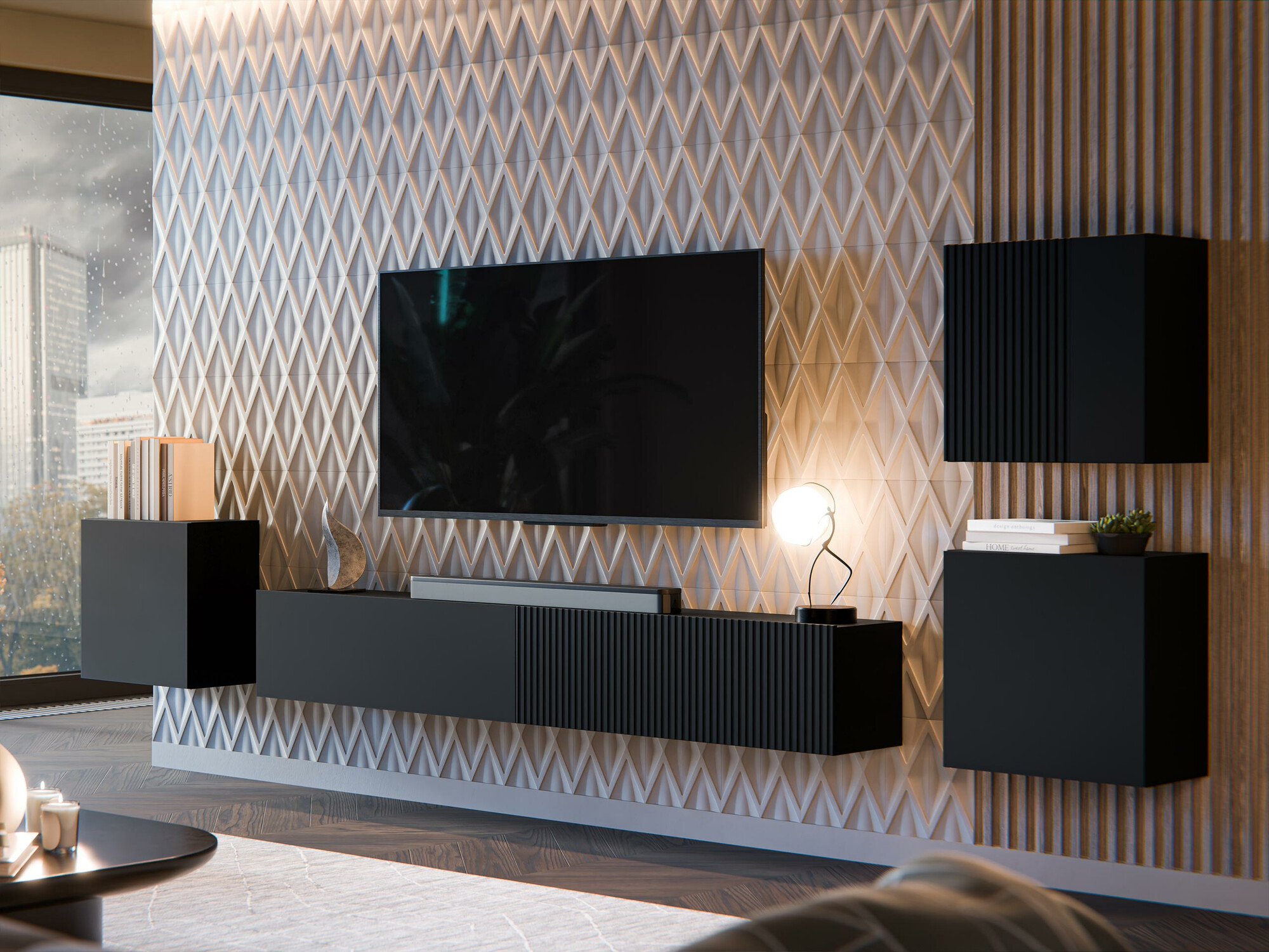 Σετ επίπλων σαλονιού Species IV (Μαύρο)