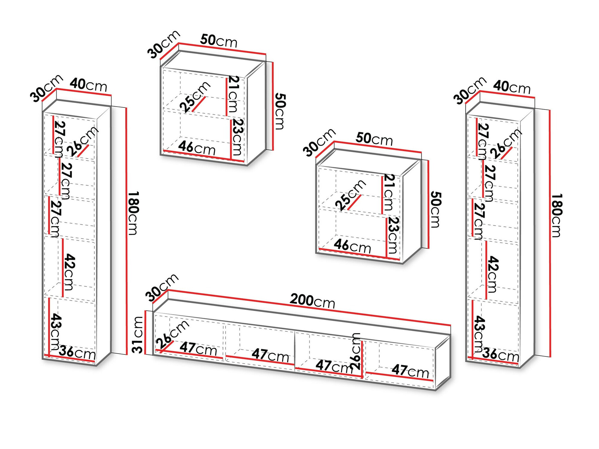 Σετ επίπλων σαλονιού Species V (Μαύρο)