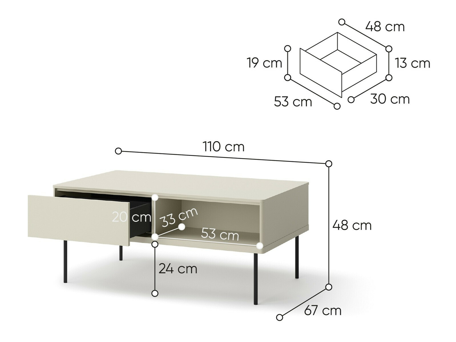 Coffee table Voloma 108