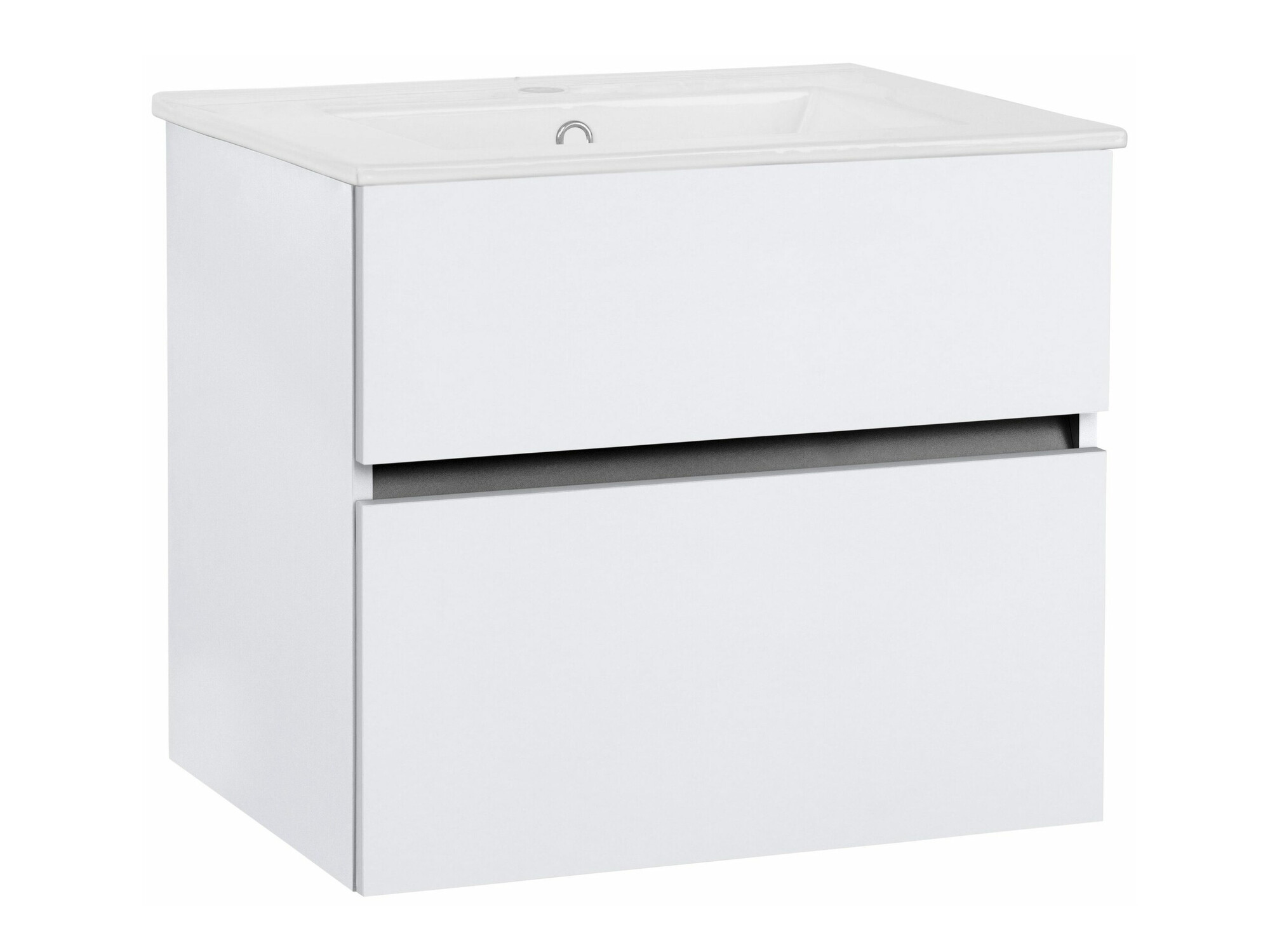 Επιτοίχιο ντουλάπι μπάνιου με υποδοχή νιπτήρα Denton 1478 (Άσπρο)