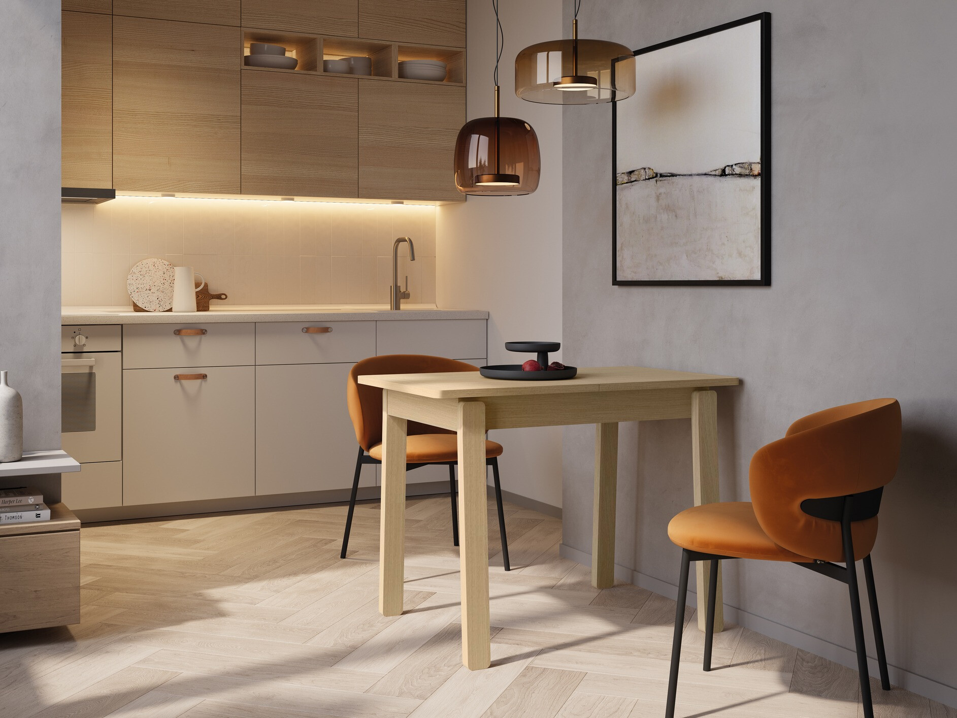 Table Fresno 173 (Light oak)