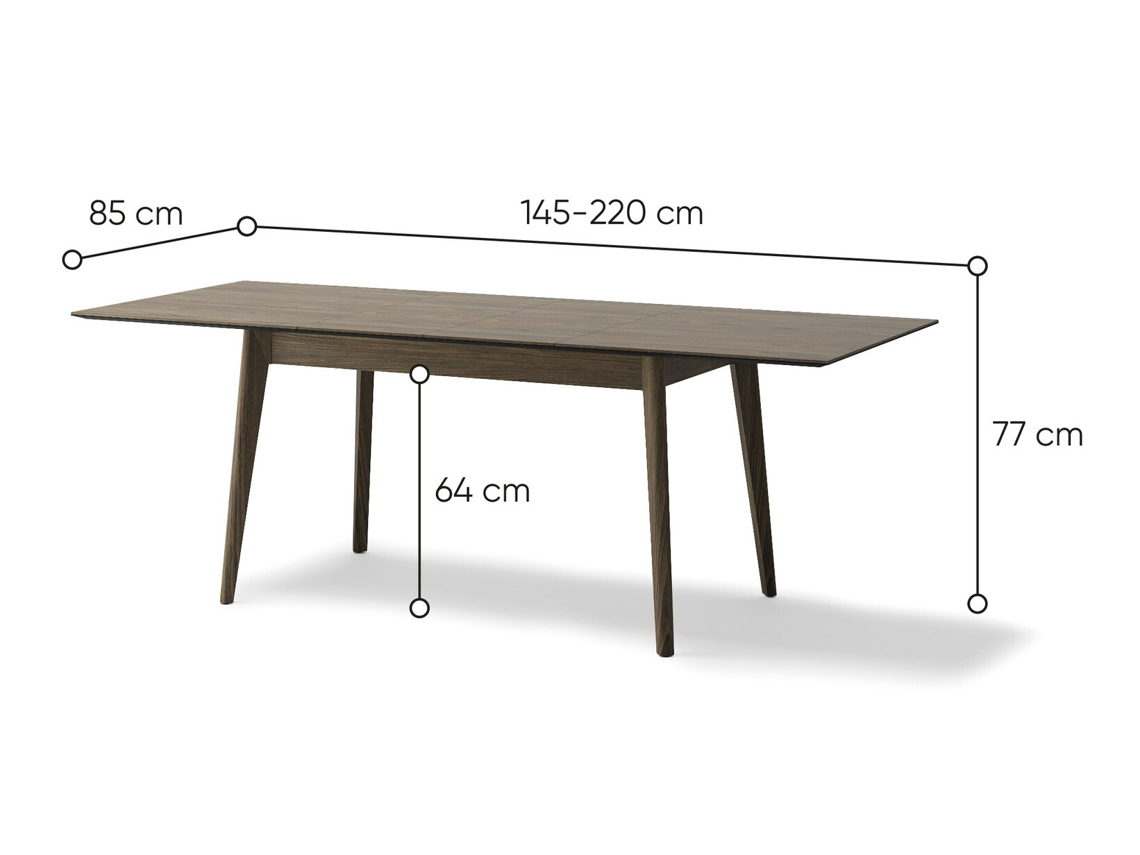 Table Fresno 174 (Dark oak)