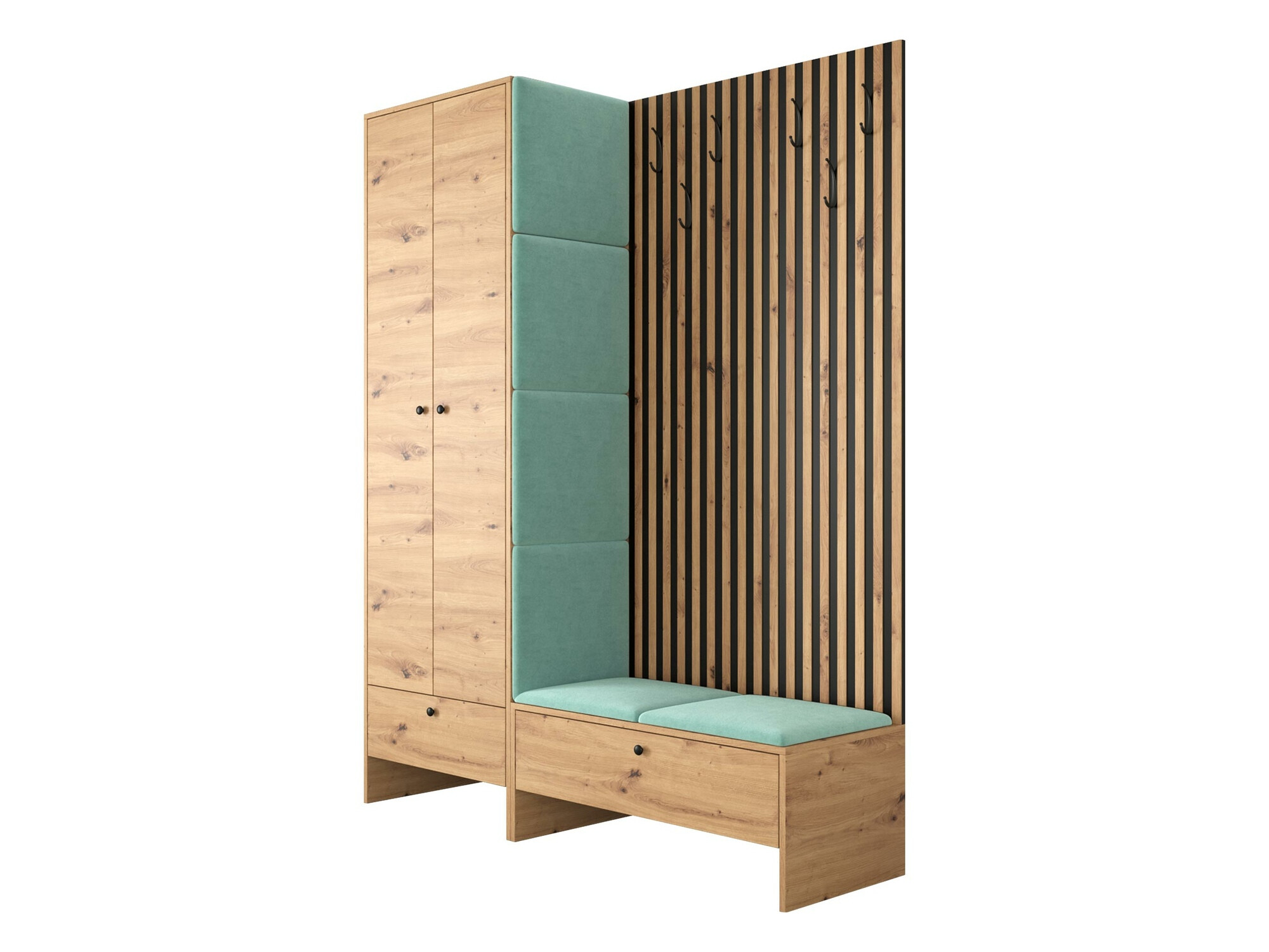 Σετ διαδρόμου Donio III (Artisan βελανιδιά + Manila 11)