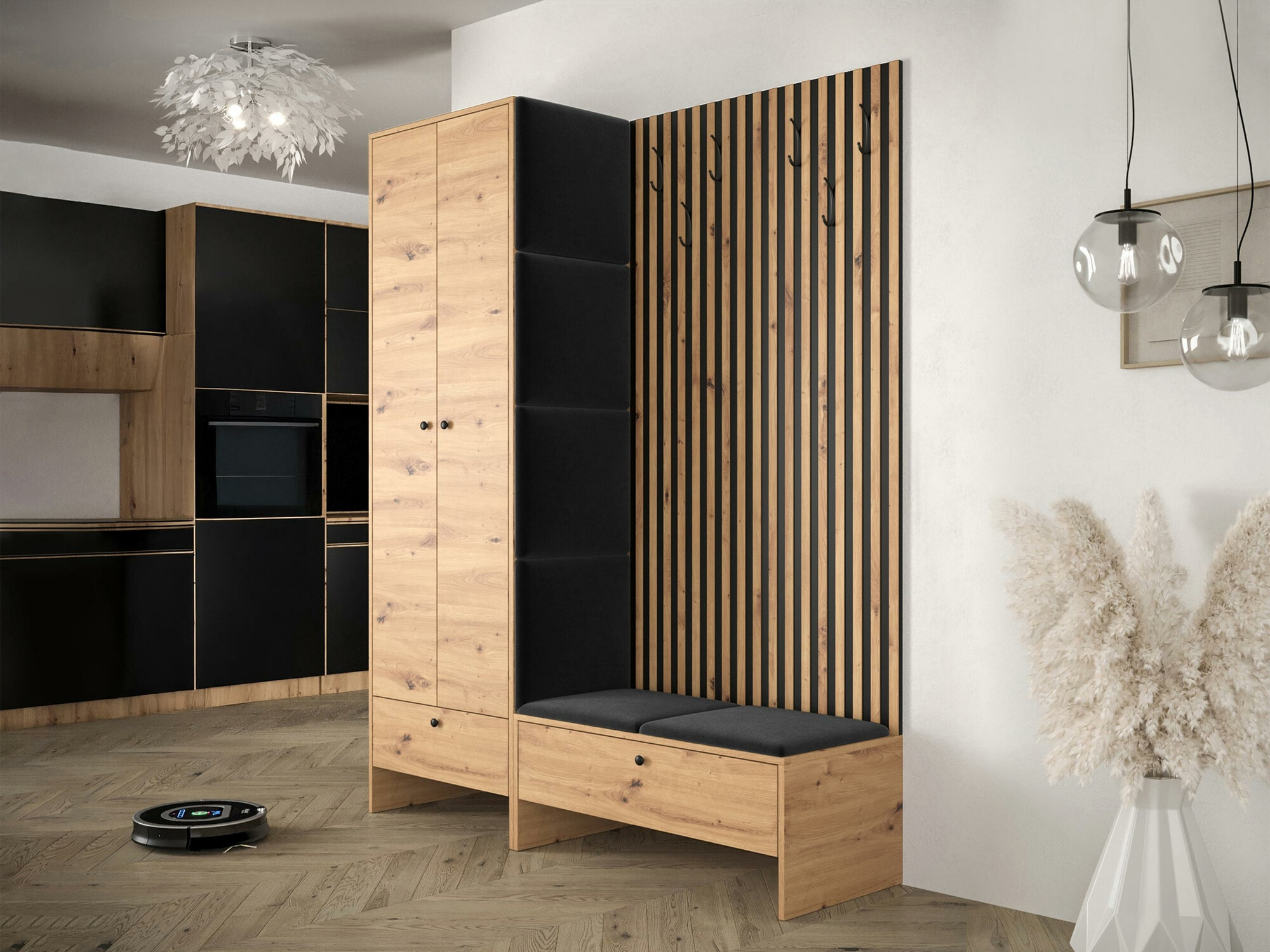 Σετ διαδρόμου Donio III (Artisan βελανιδιά + Manila 18)