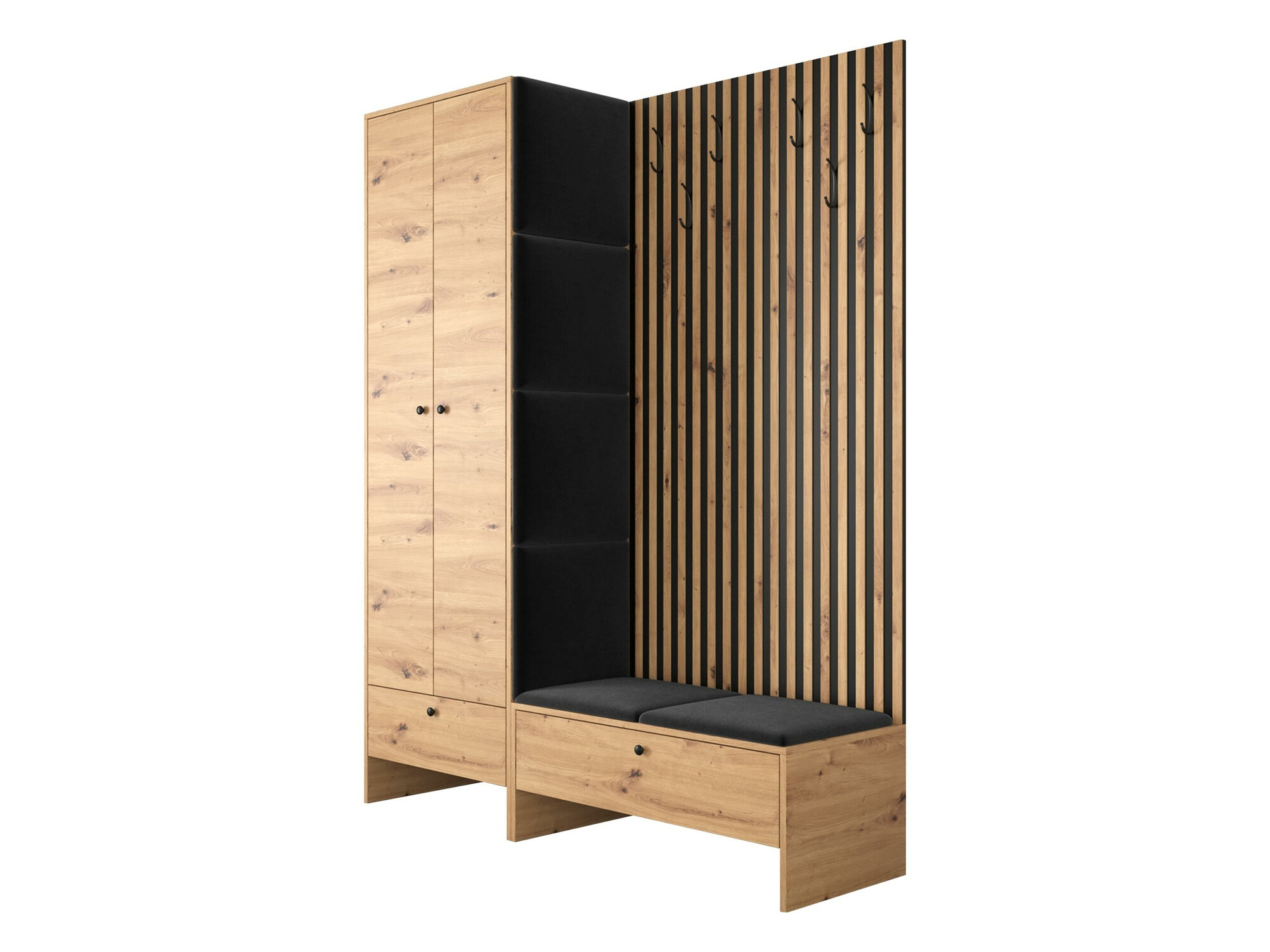 Σετ διαδρόμου Donio III (Artisan βελανιδιά + Manila 18)