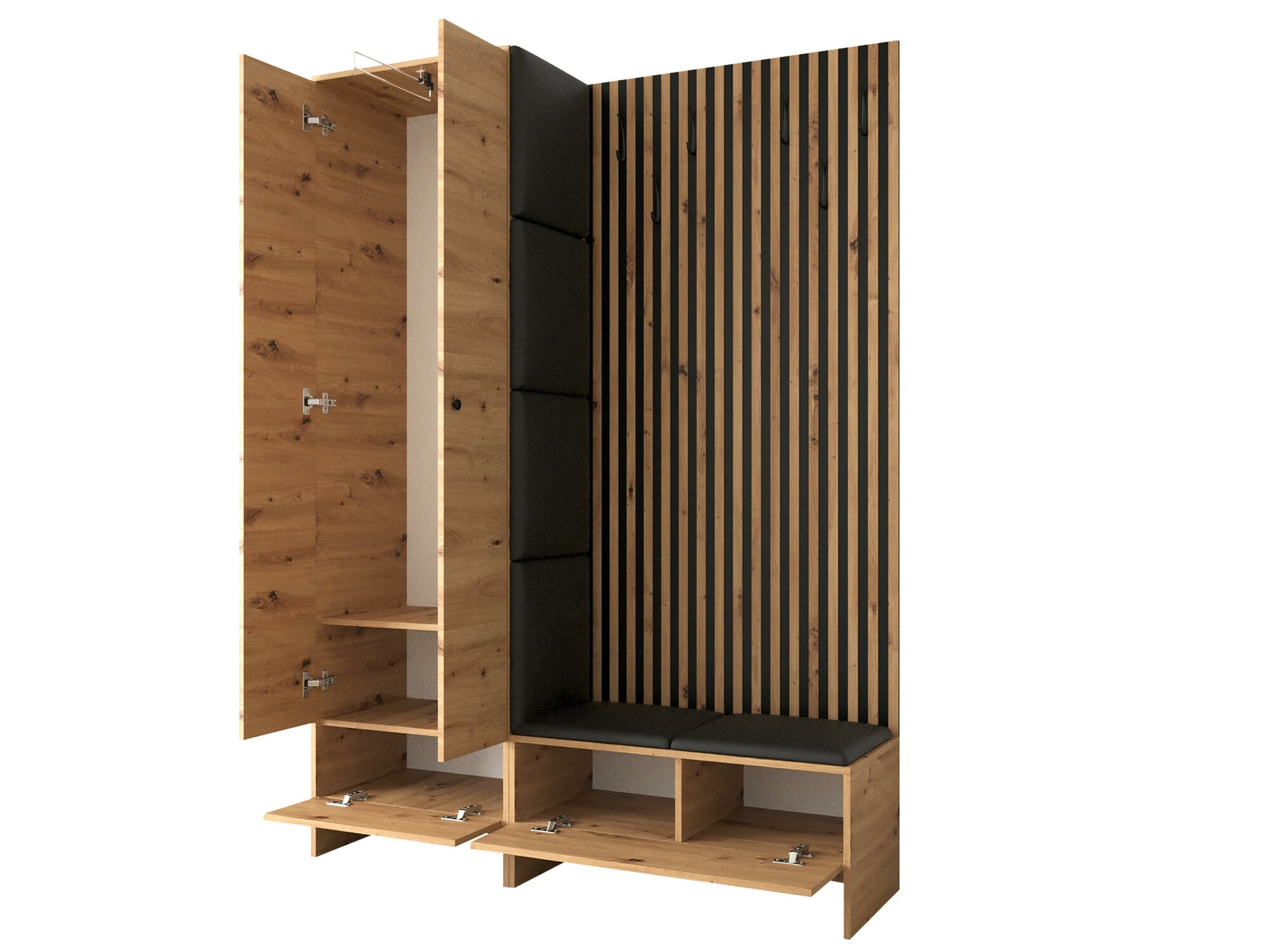 Σετ διαδρόμου Donio III (Artisan βελανιδιά + Manila 18)