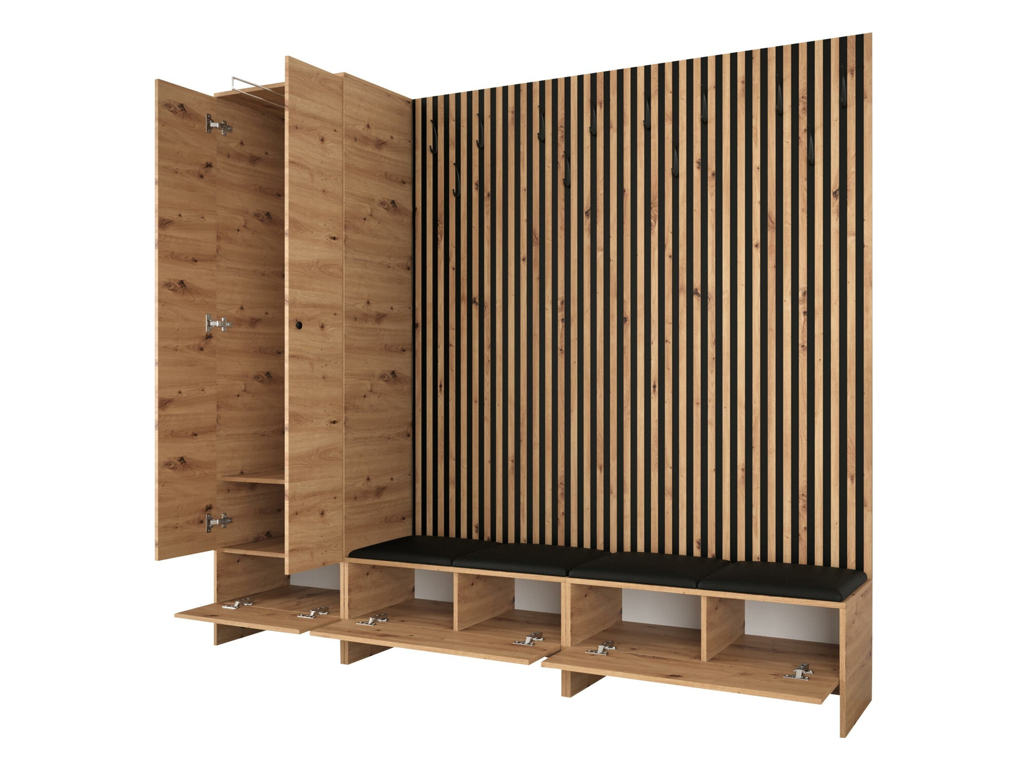 Σετ διαδρόμου Donio VI (Artisan βελανιδιά + Manila 02)