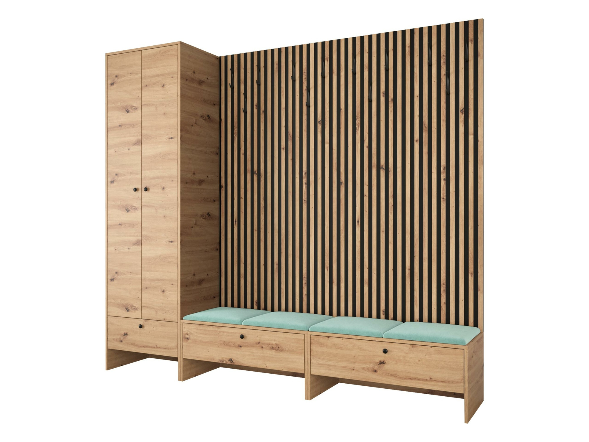 Σετ διαδρόμου Donio VI (Artisan βελανιδιά + Manila 11)