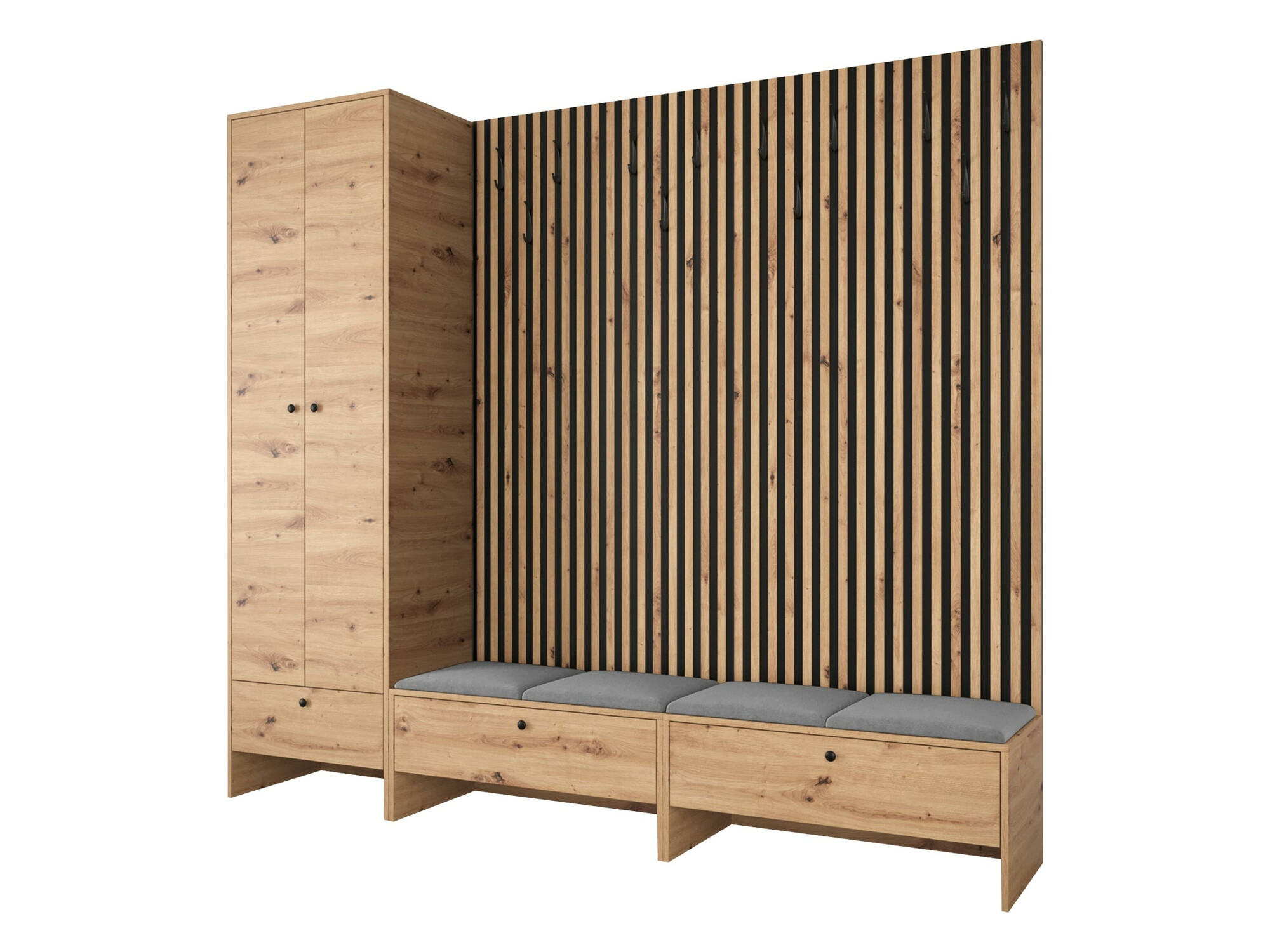 Σετ διαδρόμου Donio VI (Artisan βελανιδιά + Manila 16)