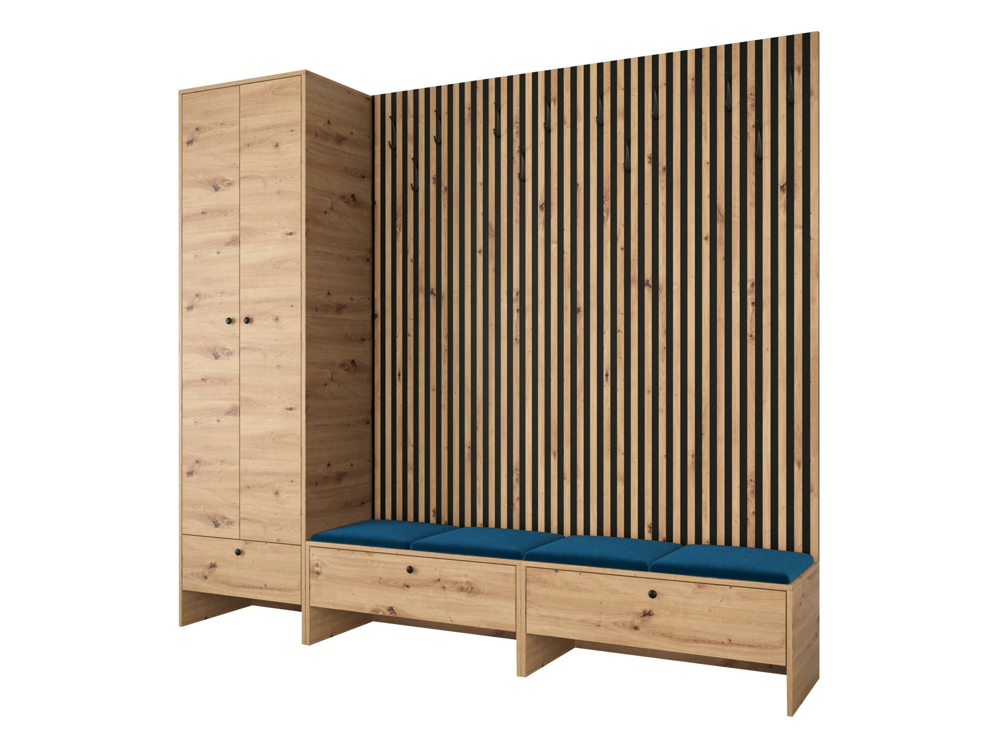 Σετ διαδρόμου Donio VI (Artisan βελανιδιά + Manila 26)