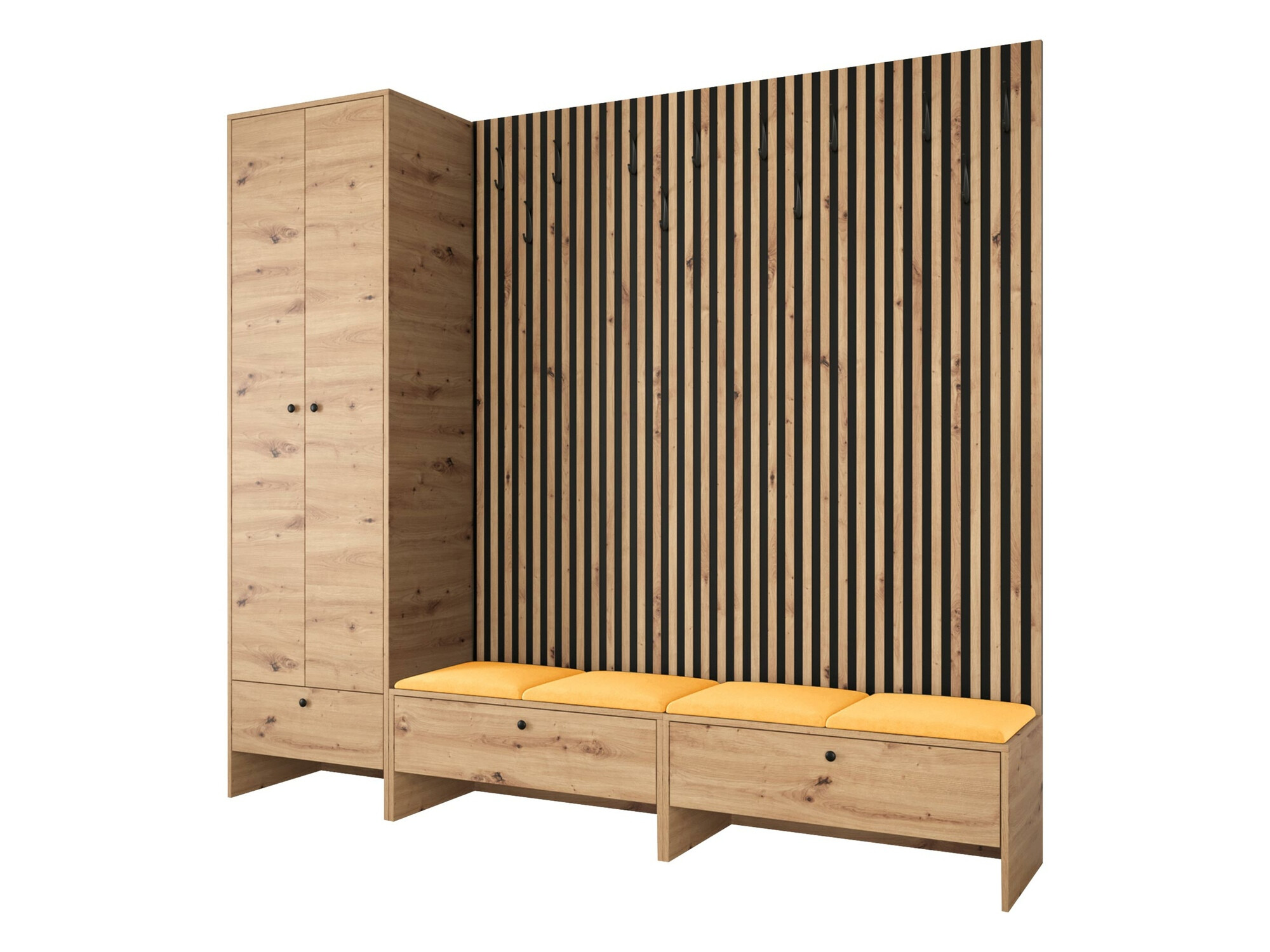 Σετ διαδρόμου Donio VI (Artisan βελανιδιά + Manila 32)