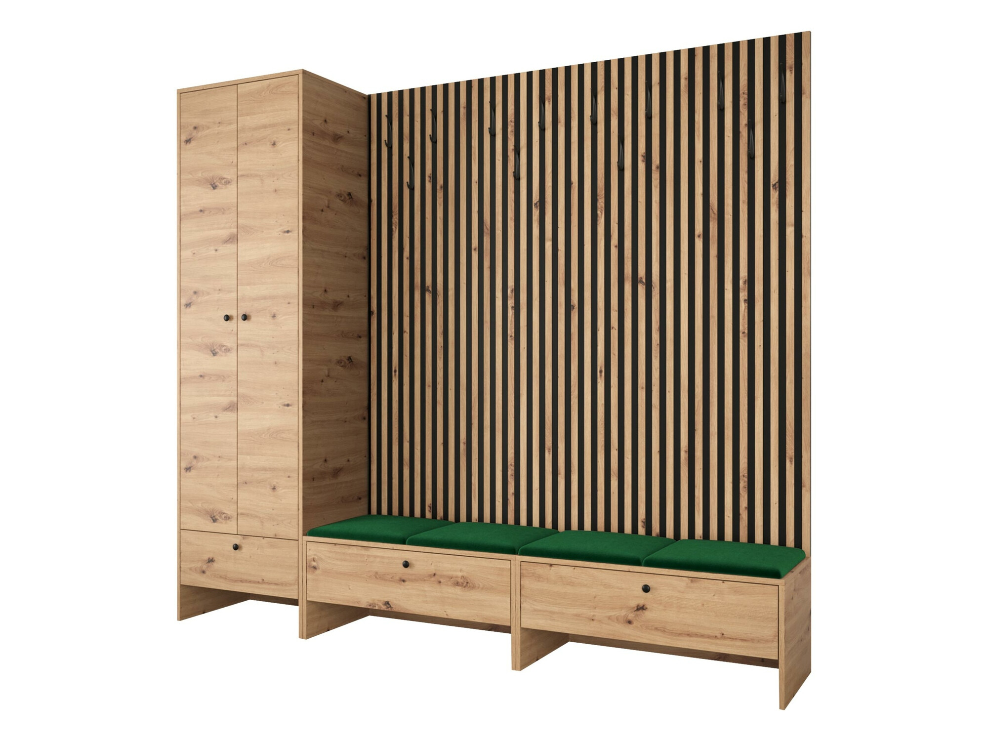 Σετ διαδρόμου Donio VI (Artisan βελανιδιά + Manila 35)