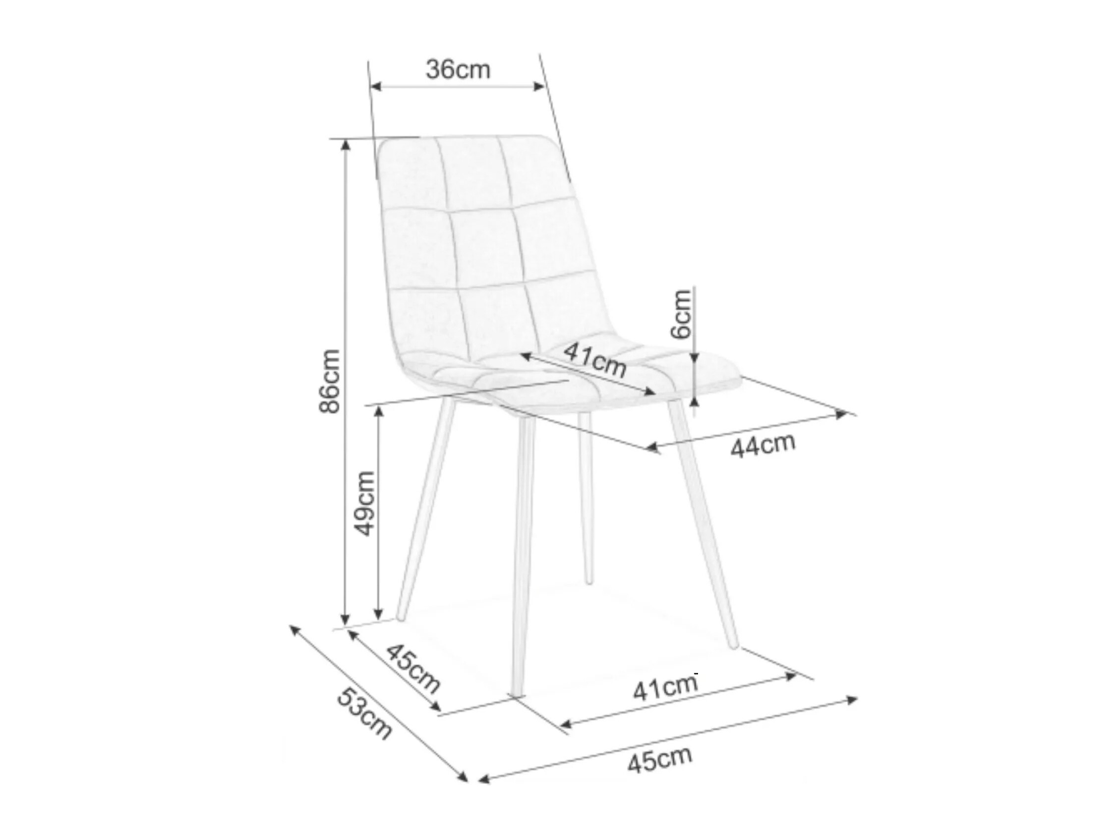 Chair Detroit 755 (Brown)