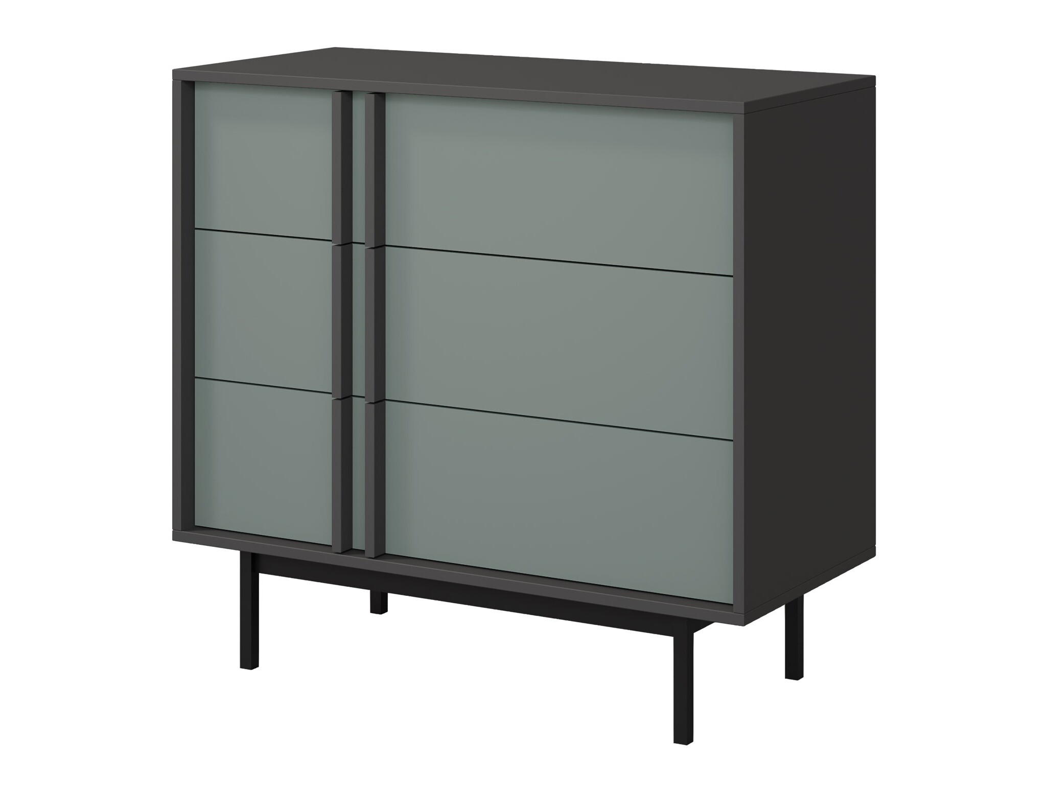 Chest of drawers Levali 107 (Dusty green)