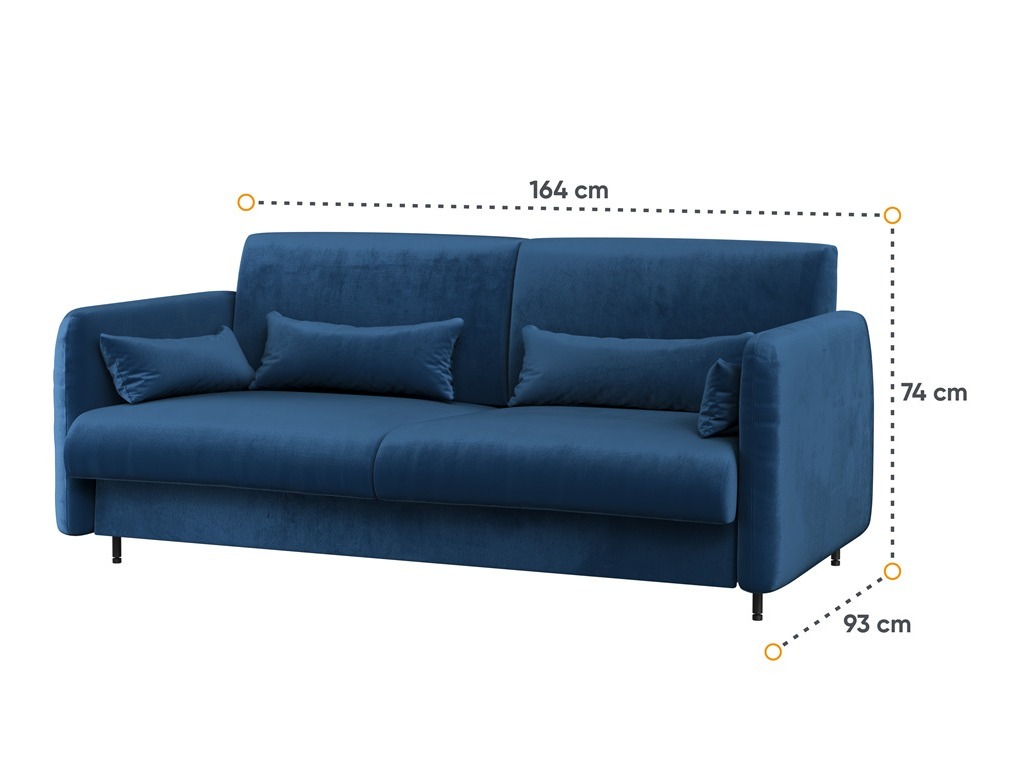 Σετ επίπλων Concept Pro Lenart VI (Γυαλιστερό λευκό + Άσπρο + Μπλε)