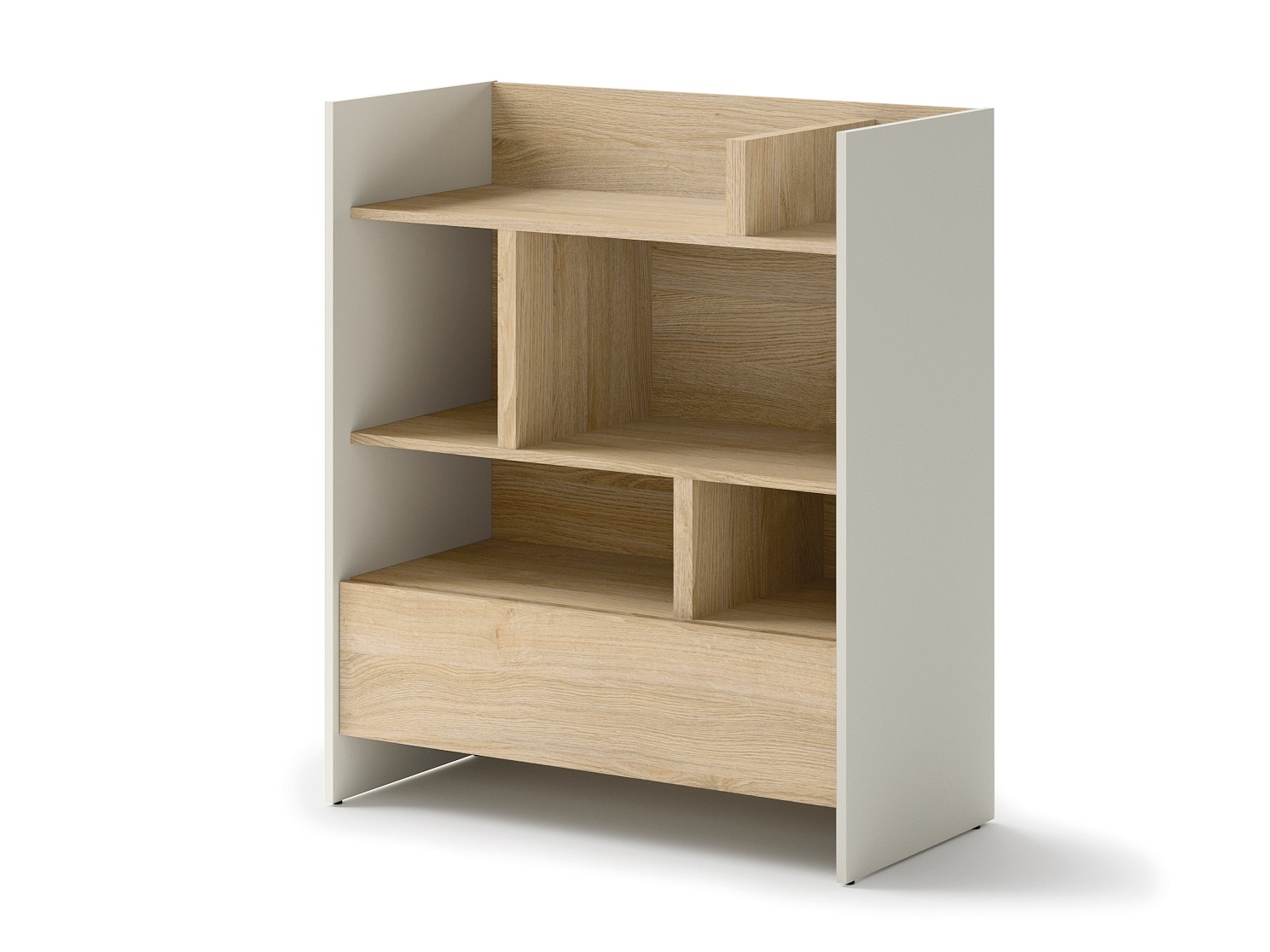 Βιβλιοθήκη Concept Pro Lenart VIII (Κασμίρι + Δρυς)