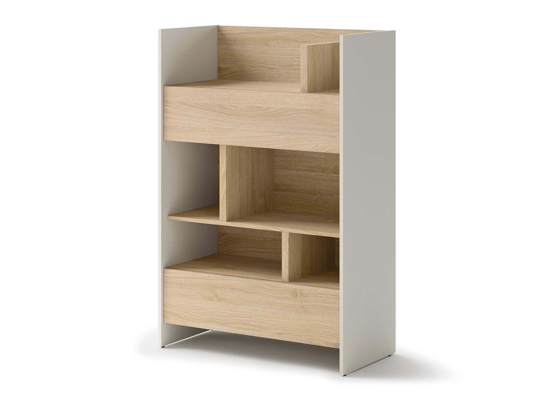 Bookcase Concept Pro Lenart IX (Cashmere + Oak)