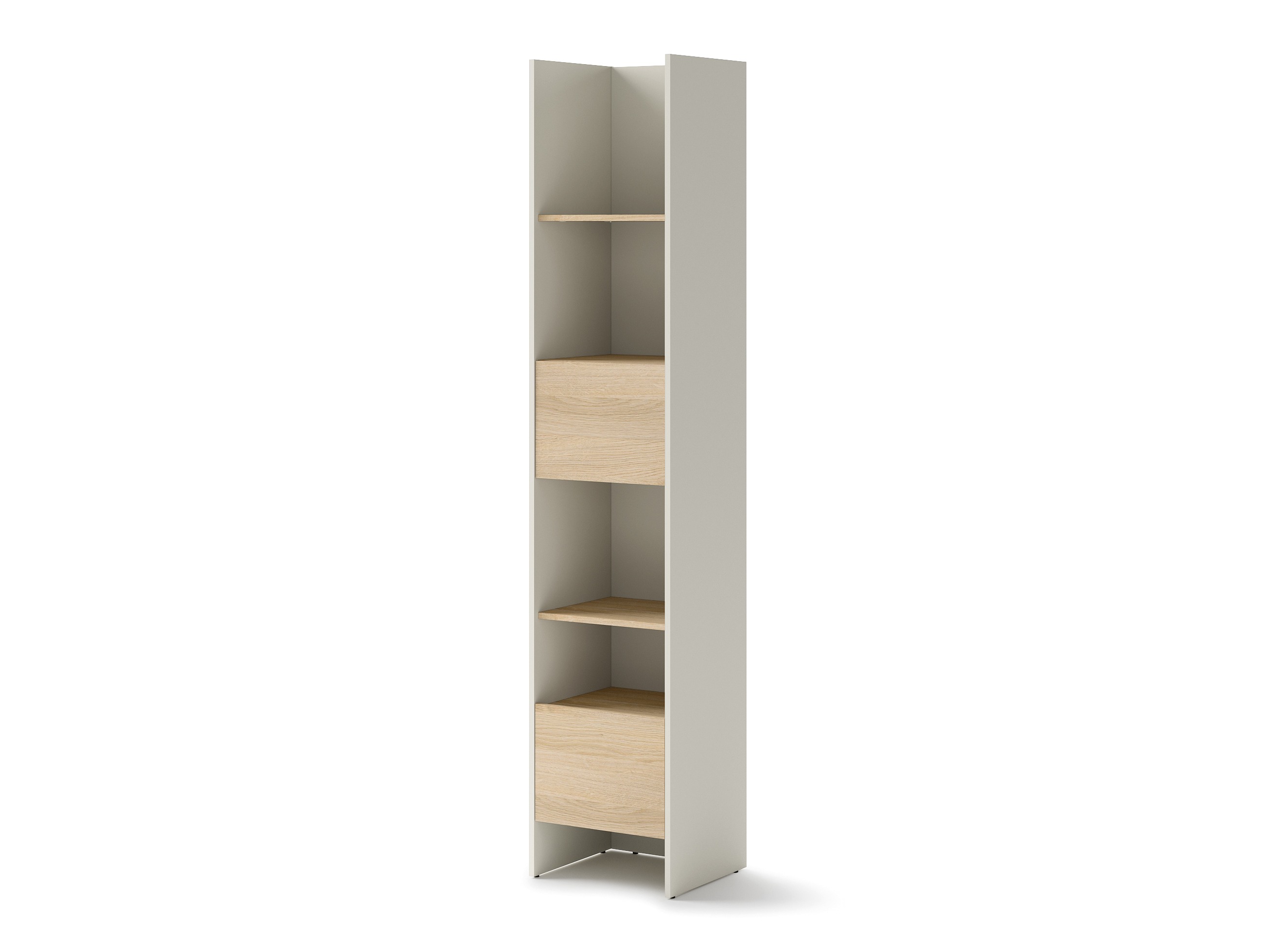 Bookcase Concept Pro Lenart VI (Cashmere + Oak)