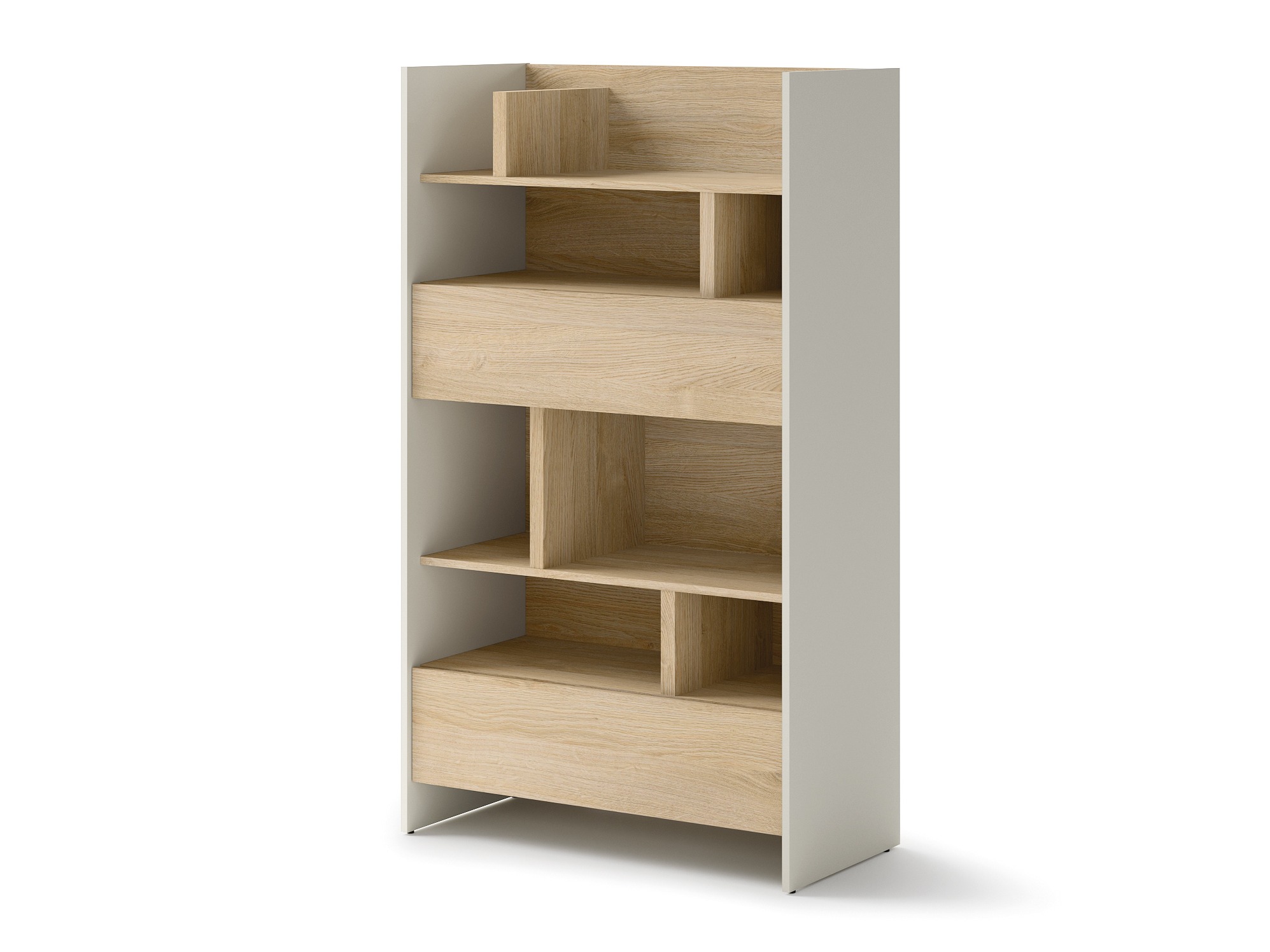 Bookcase Concept Pro Lenart X (Cashmere + Oak)