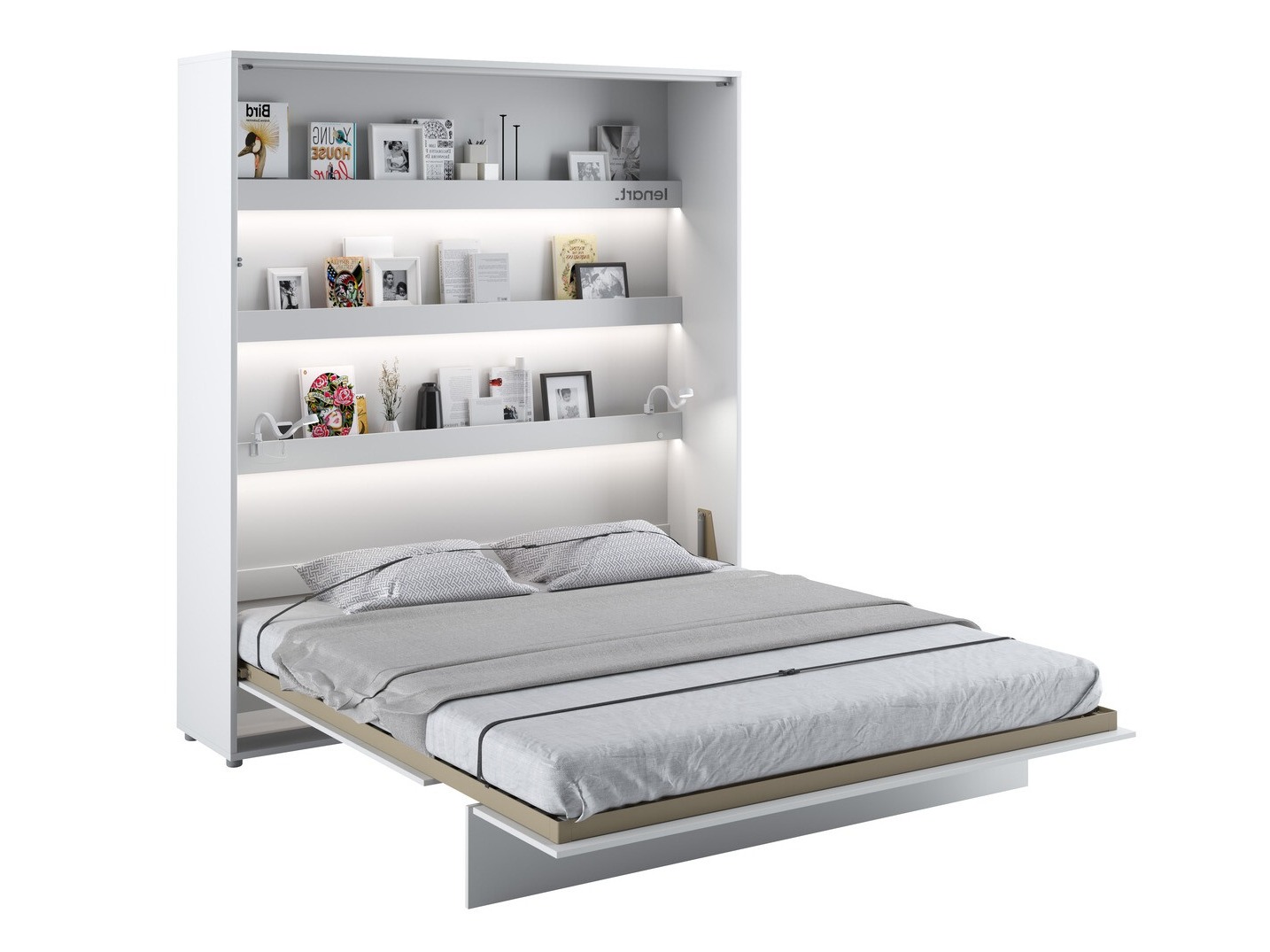 Wall bed Concept Lenart (White)