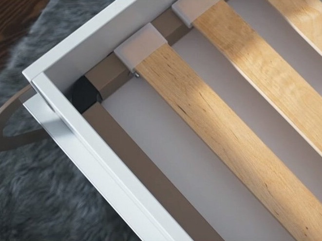 Wall bed Concept Pro Lenart III (White + Glossy white)