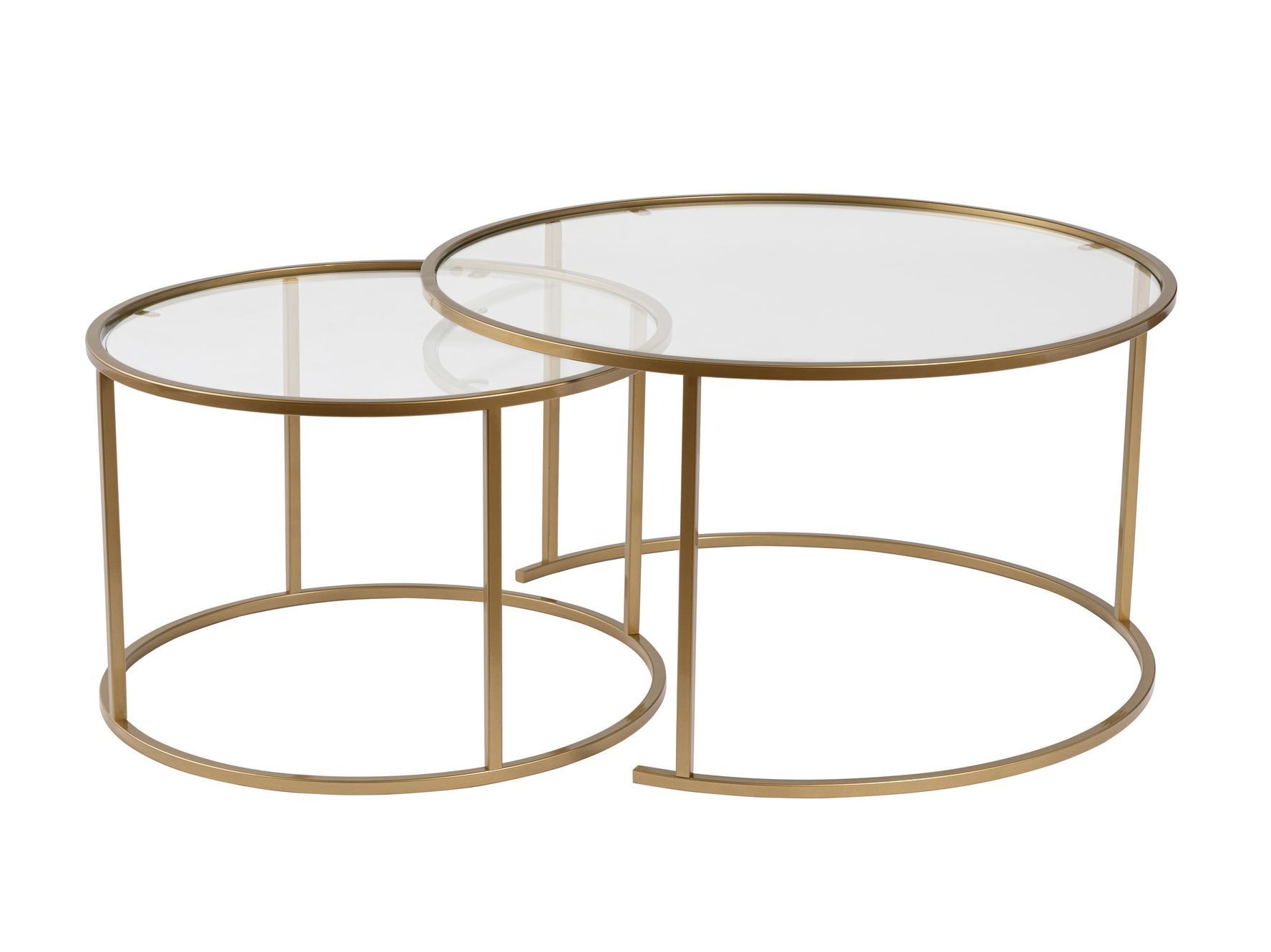 Σετ τραπεζιών σαλονιού Novato 121 (Χρυσό)