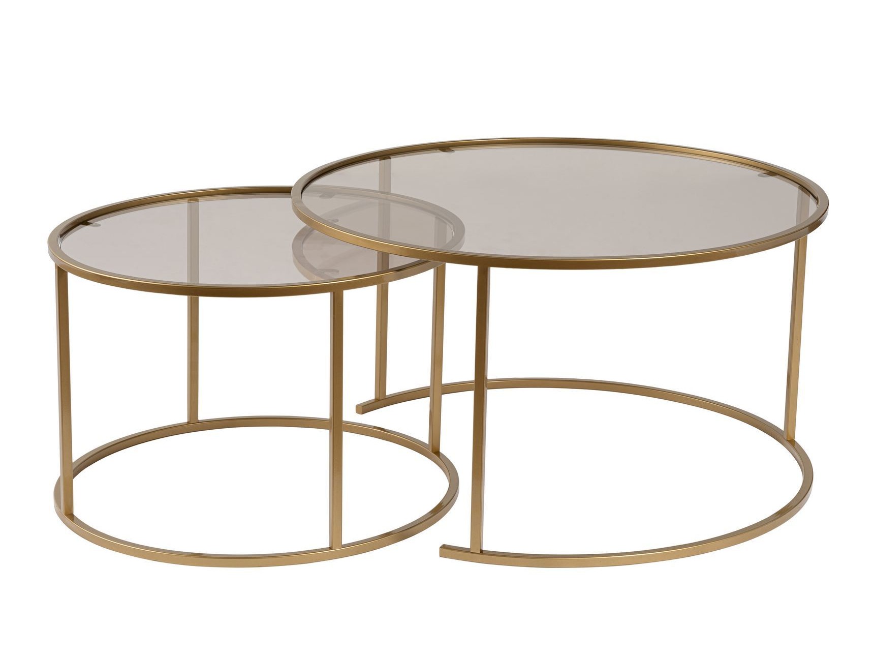 Σετ τραπεζιών σαλονιού Novato 122 (Χρυσό)