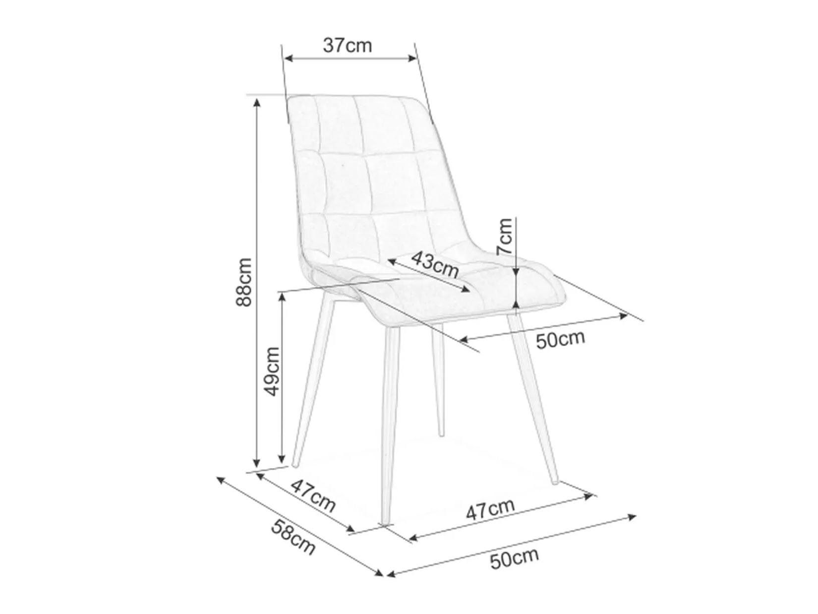 Chair Detroit 766 (Grey)