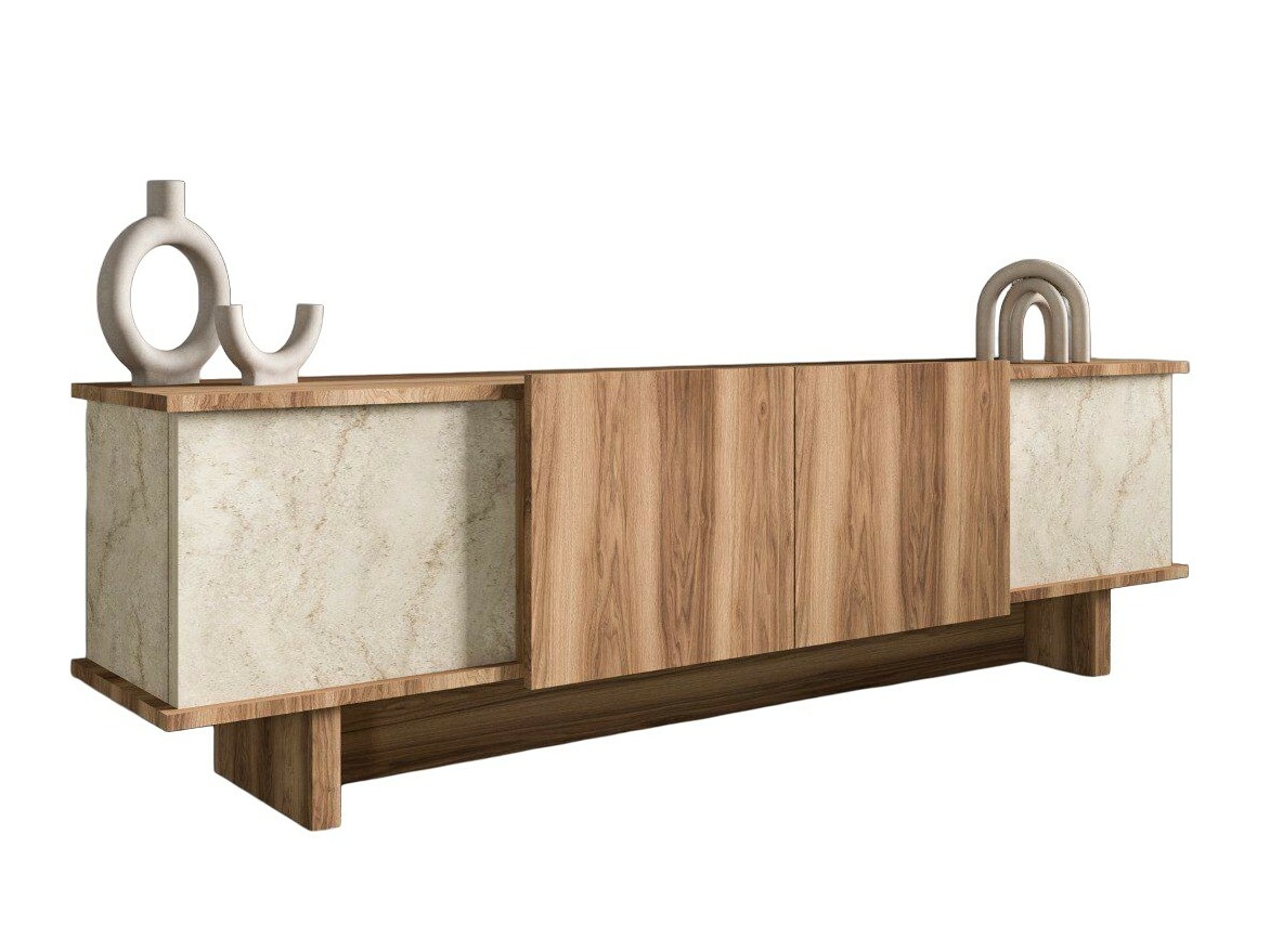 TV stand Kailua 2513 (Light brown + Walnut)