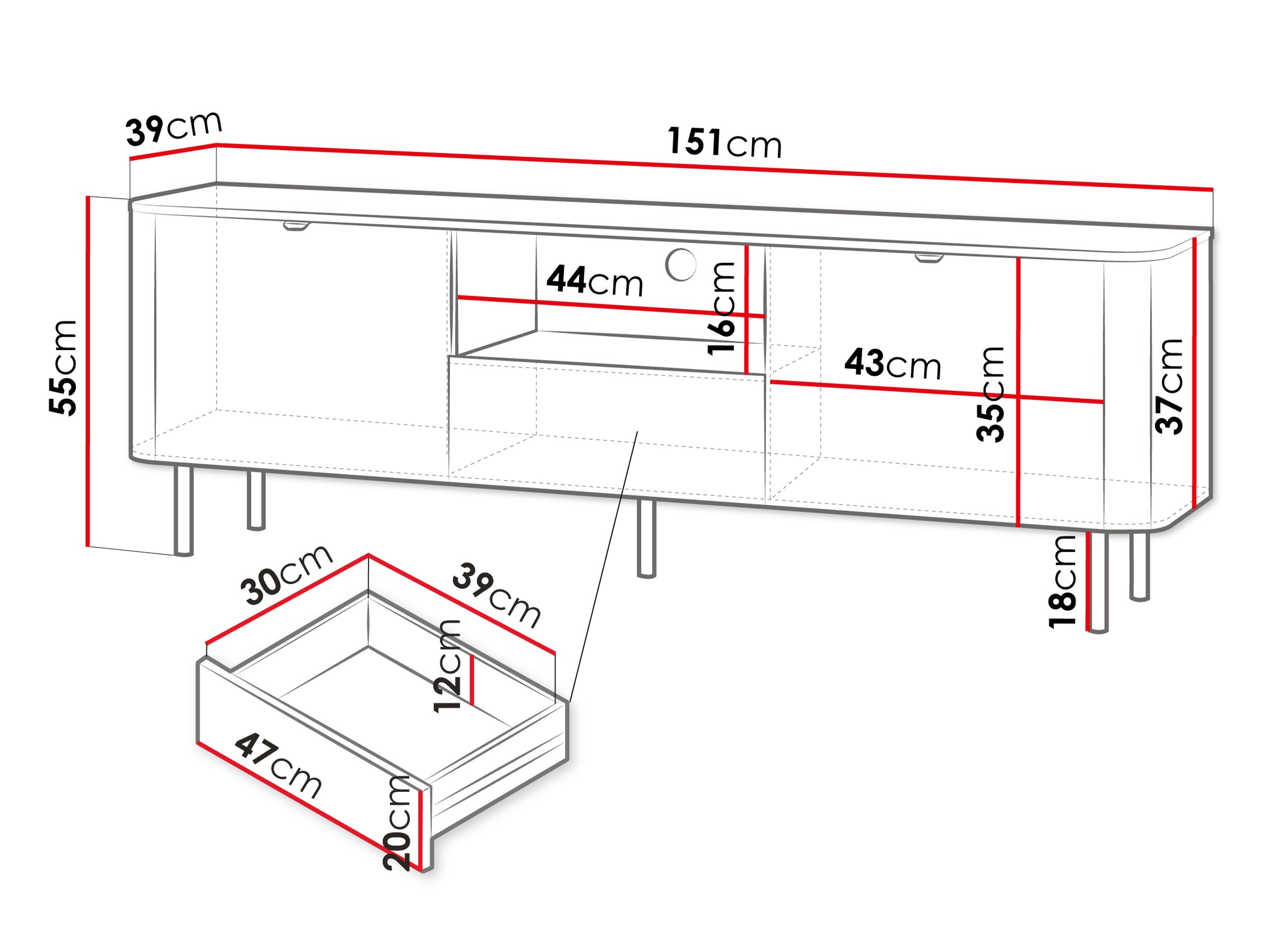 Έπιπλο τηλεόρασης Epulos I