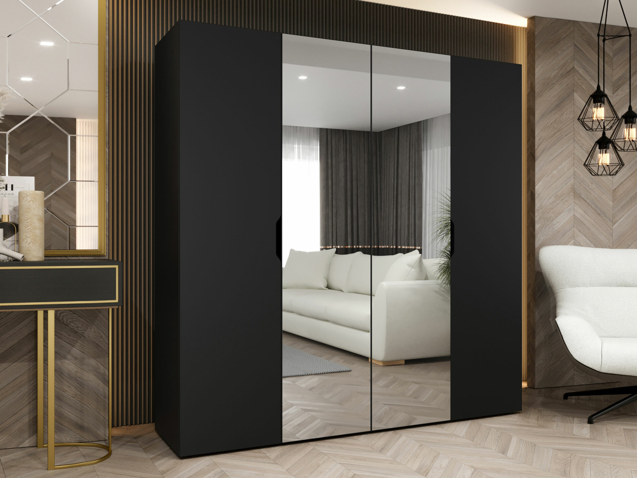 Wardrobe Hartford 514 (Black)