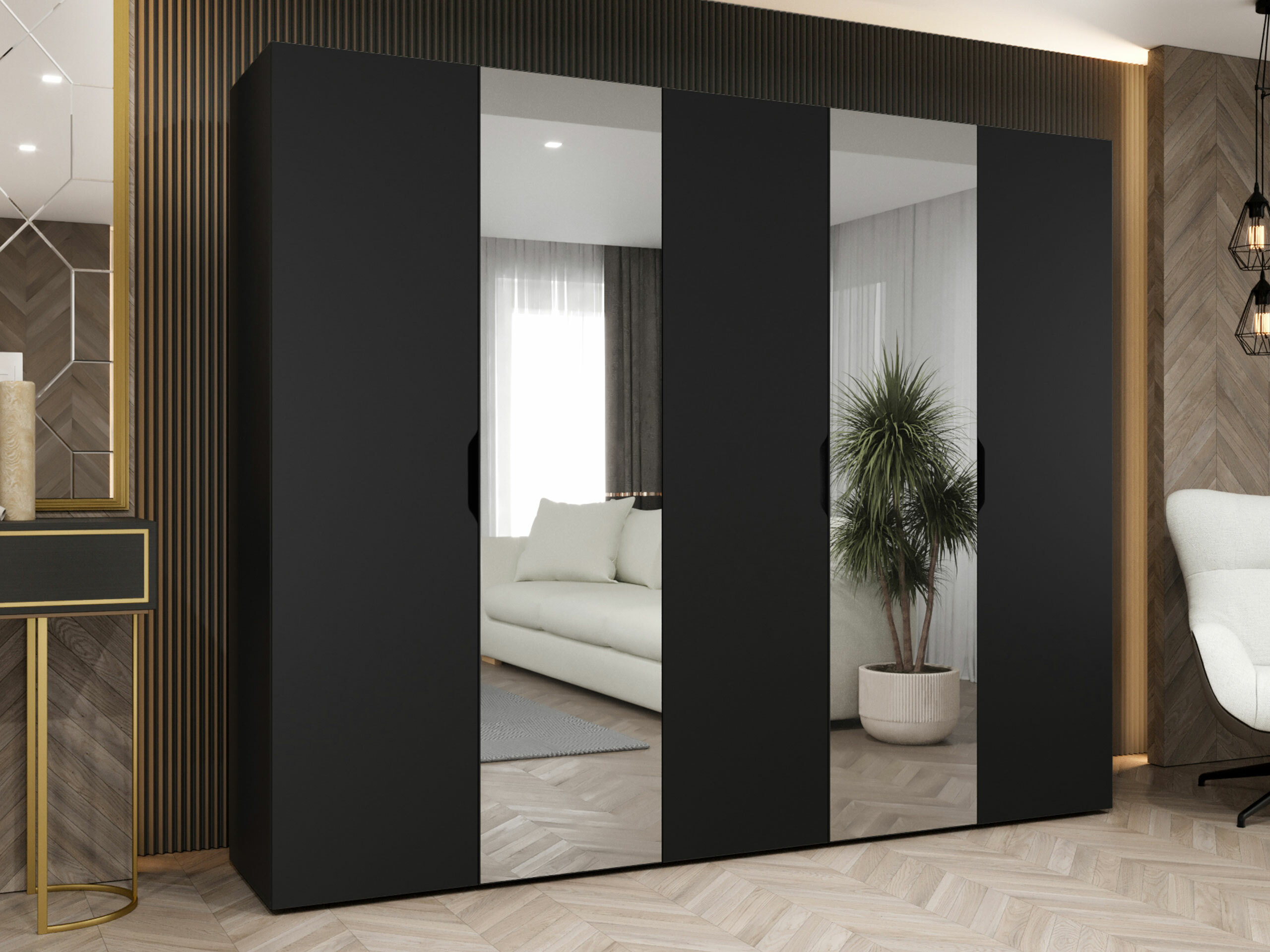 Wardrobe Hartford 516 (Black)