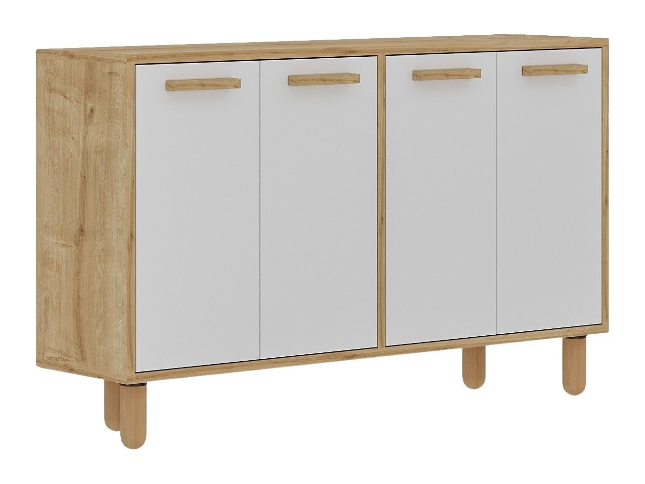Sideboard Kailua 2542 (White + Oak)