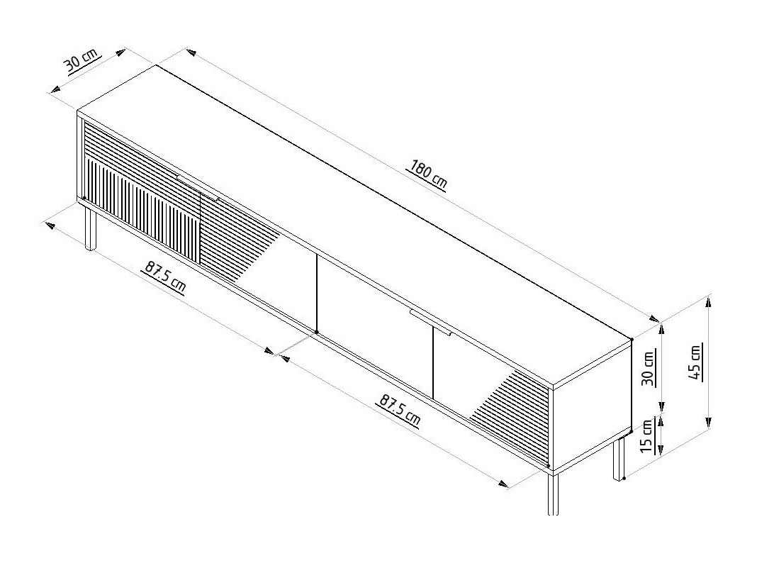 TV stand Kailua 2549 (Anthracite)