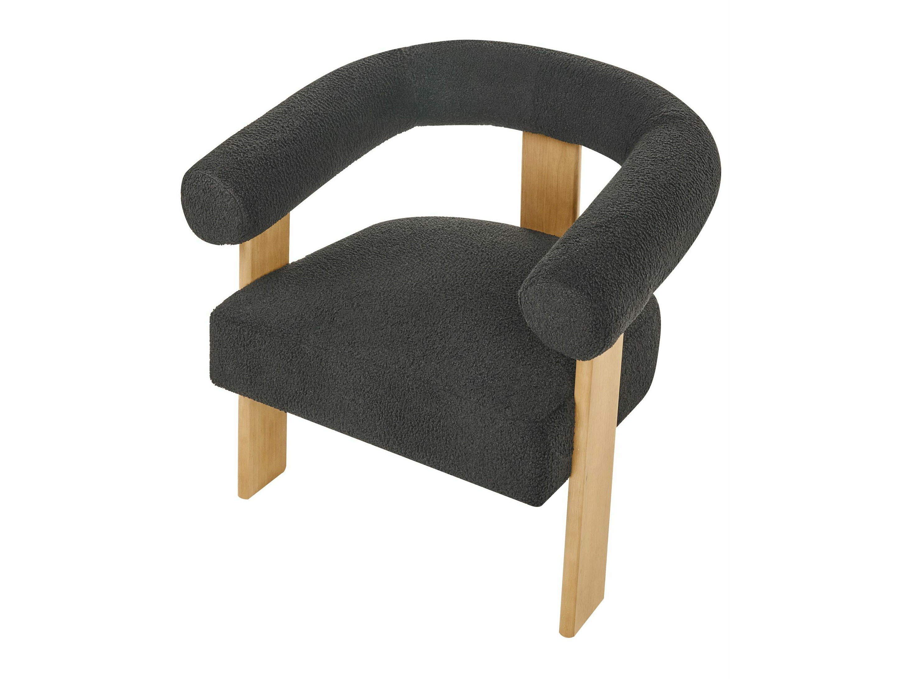 Armchair Berwyn 2708 (Black + Light wood)