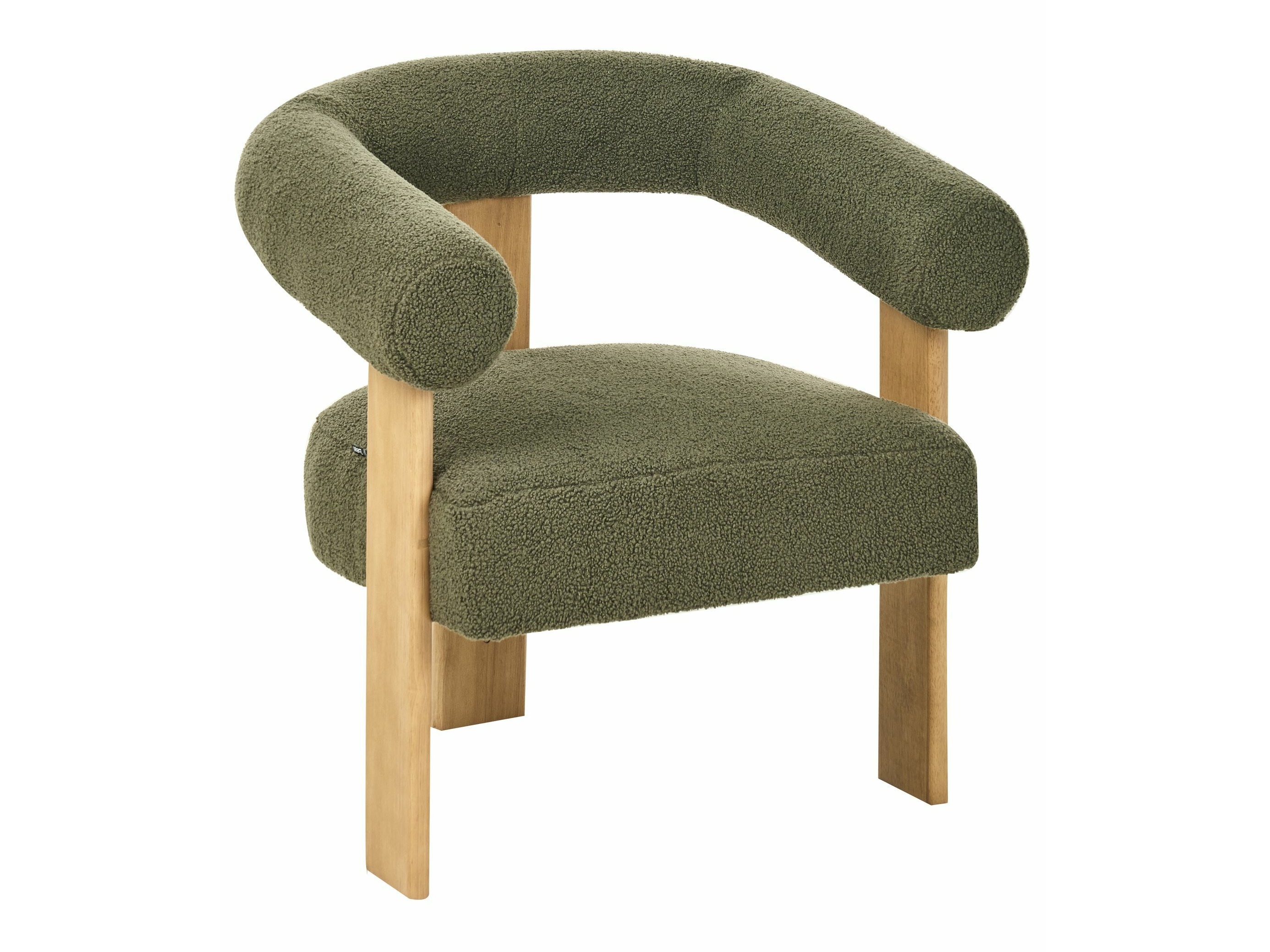 Armchair Berwyn 2708 (Green + Light wood)