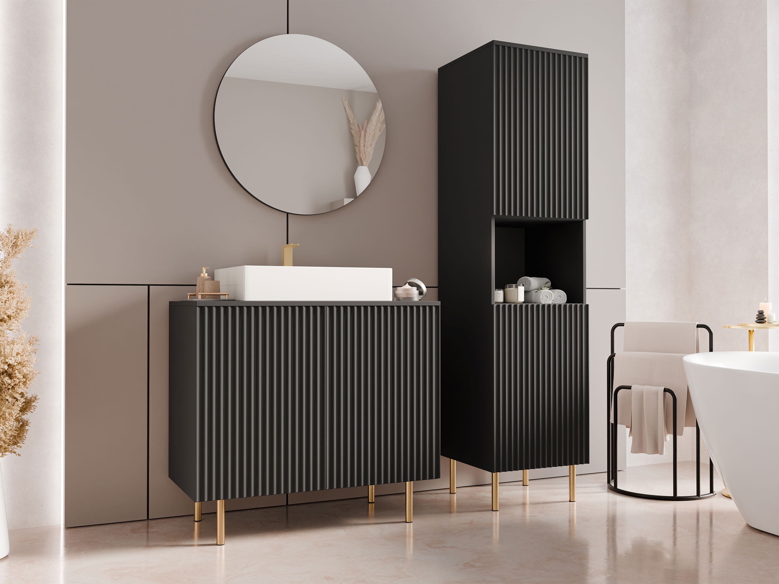 Bathroom set Decus III (Black)