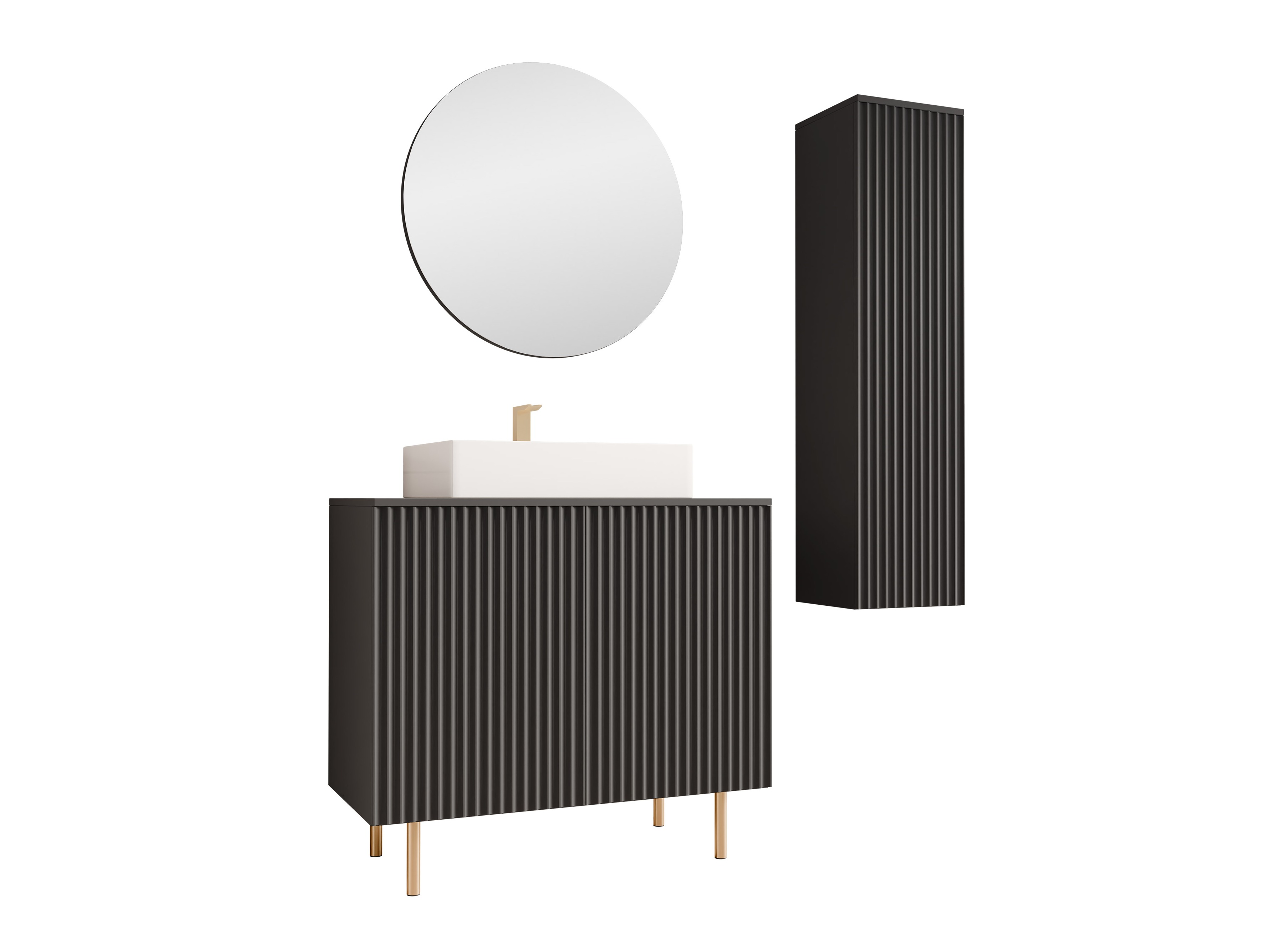 Σετ μπάνιου Decus II (Μαύρο)