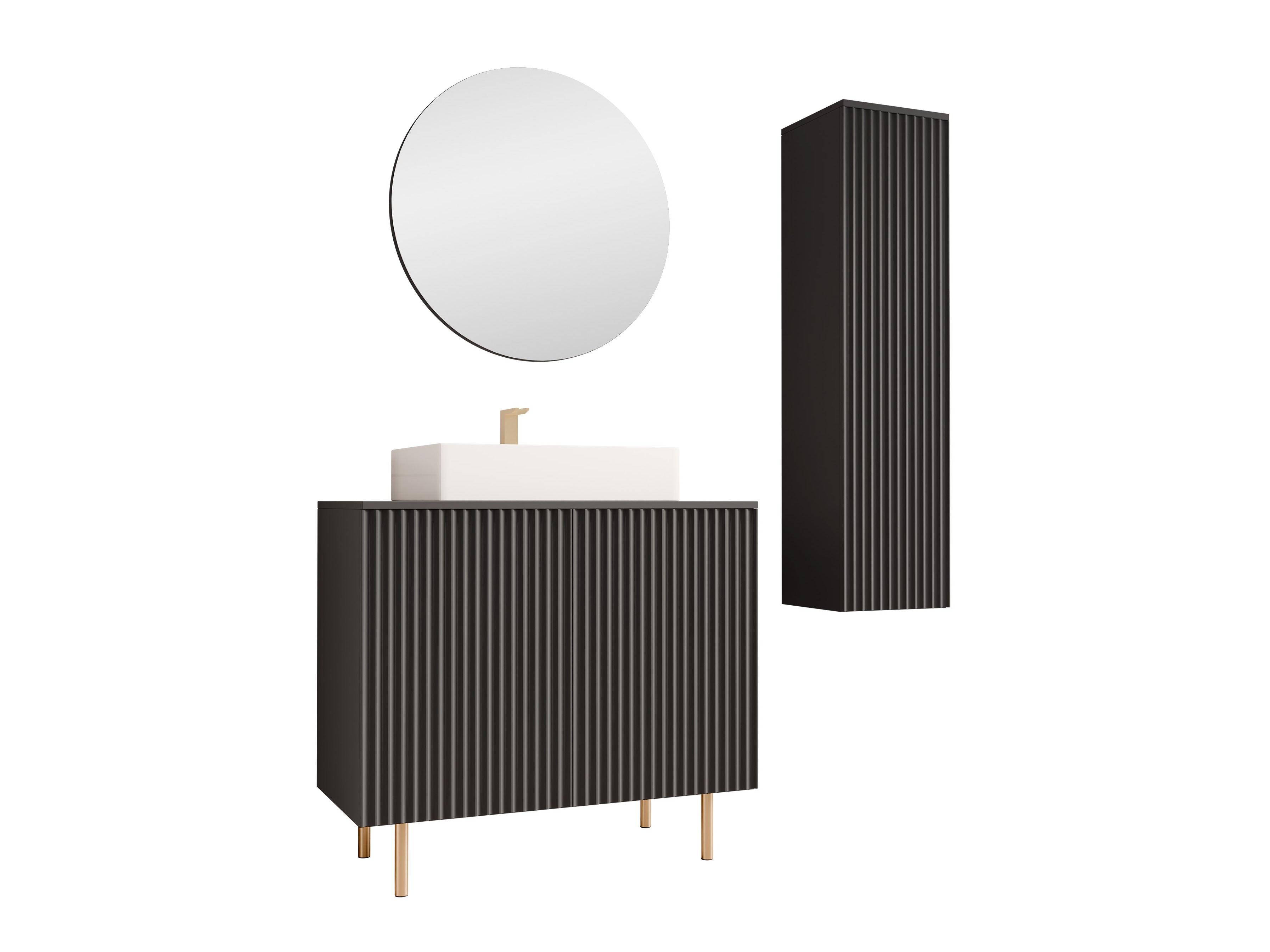 Σετ μπάνιου Decus II (Μαύρο)