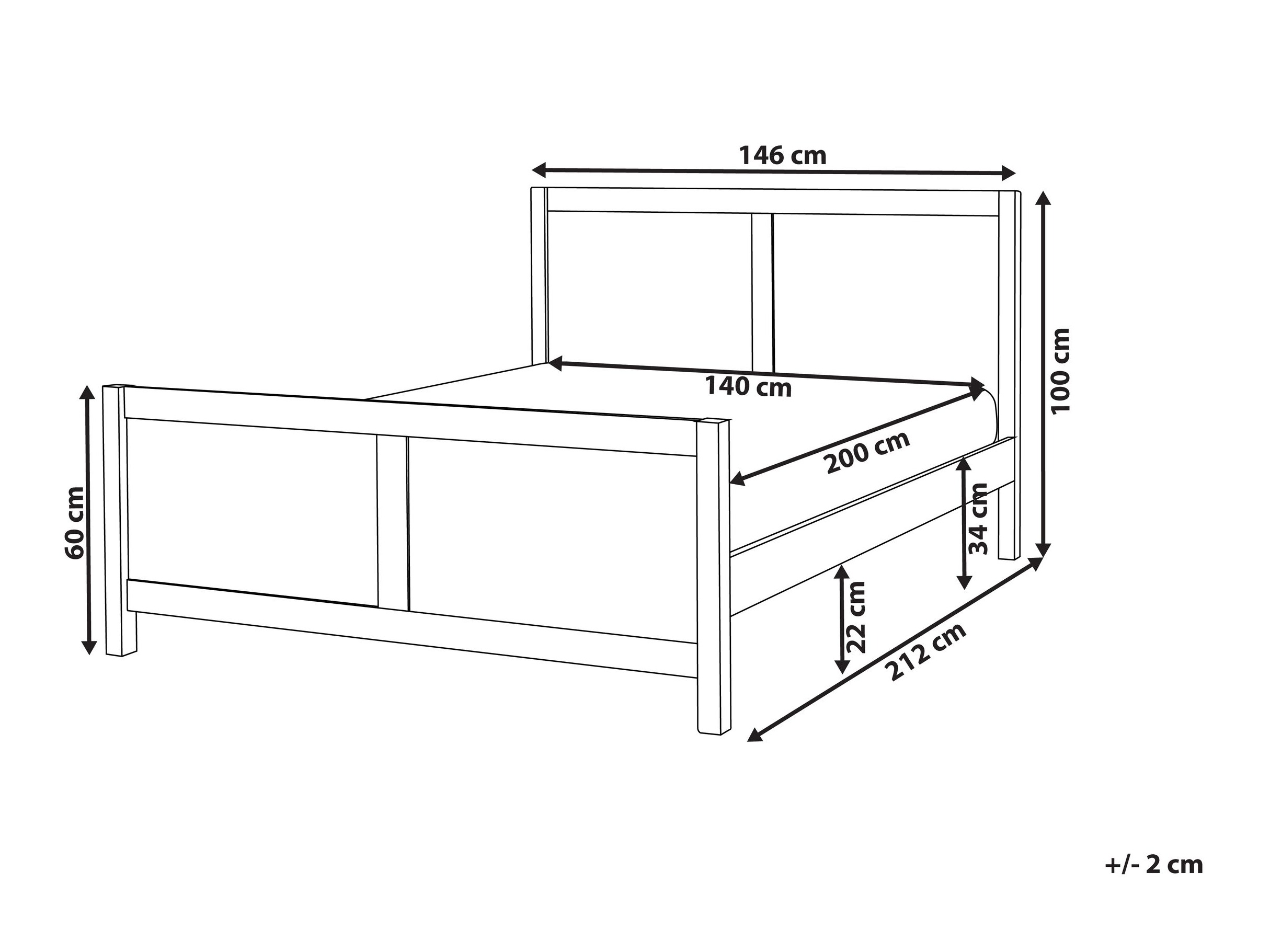Κρεβάτι Berwyn 2711 (Ανοιχτό καφέ)