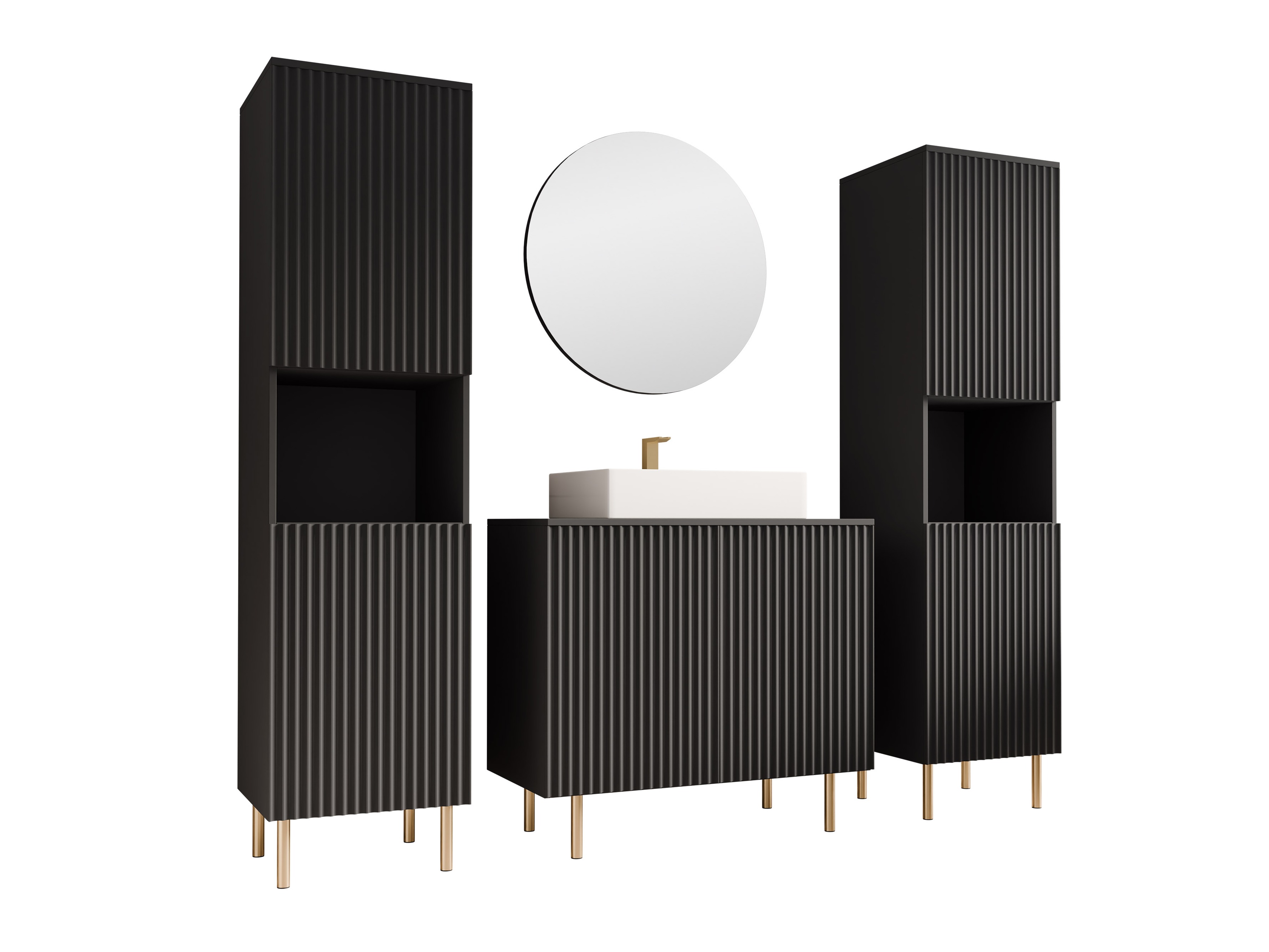 Σετ μπάνιου Decus VI (Μαύρο)