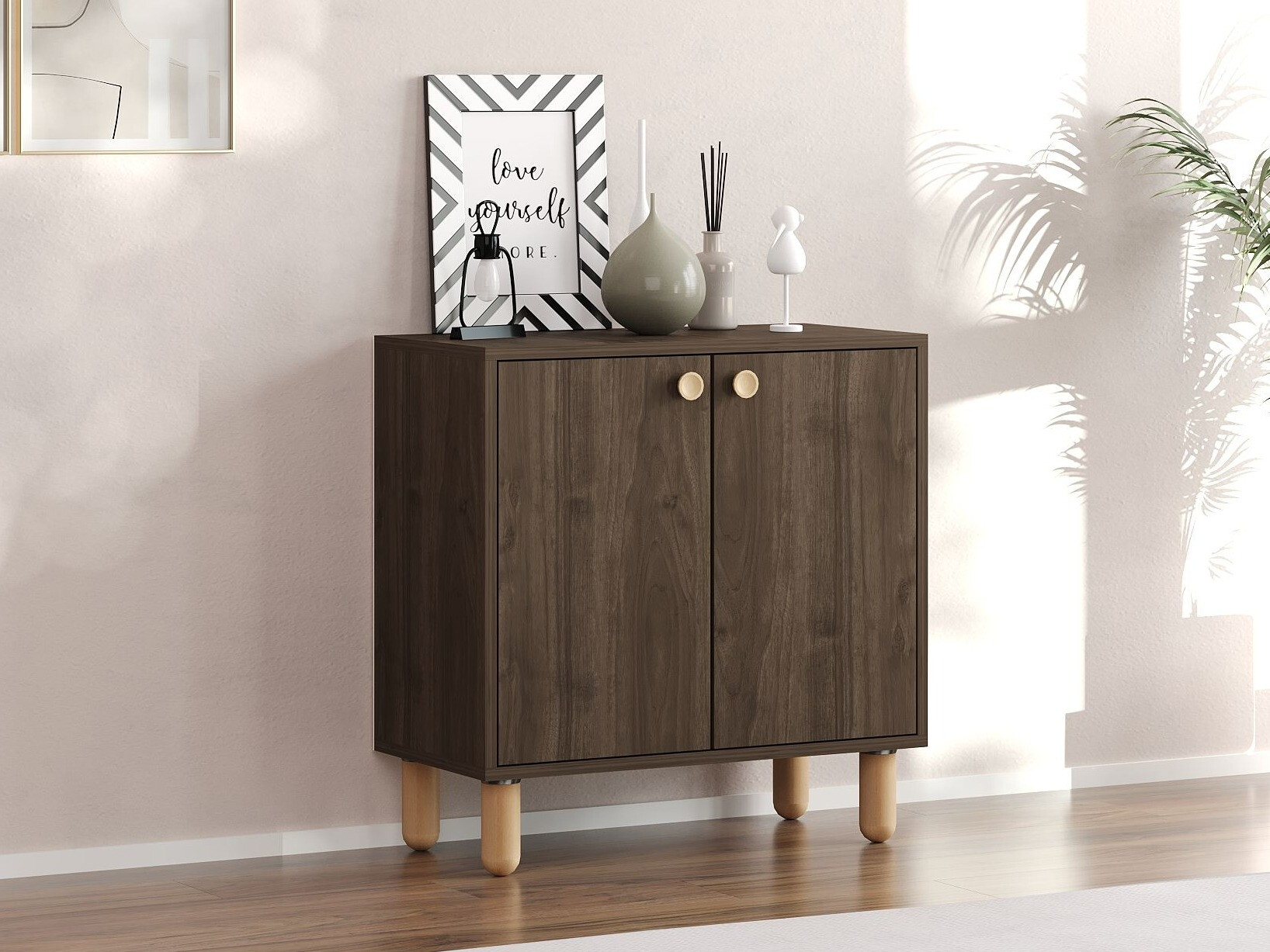 Μπουφέ Kailua 2564 (Καρυδί)